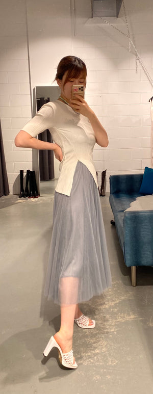 Habibi Pleated Slit Top