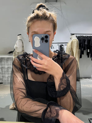 Mash Lace Ruffle Top