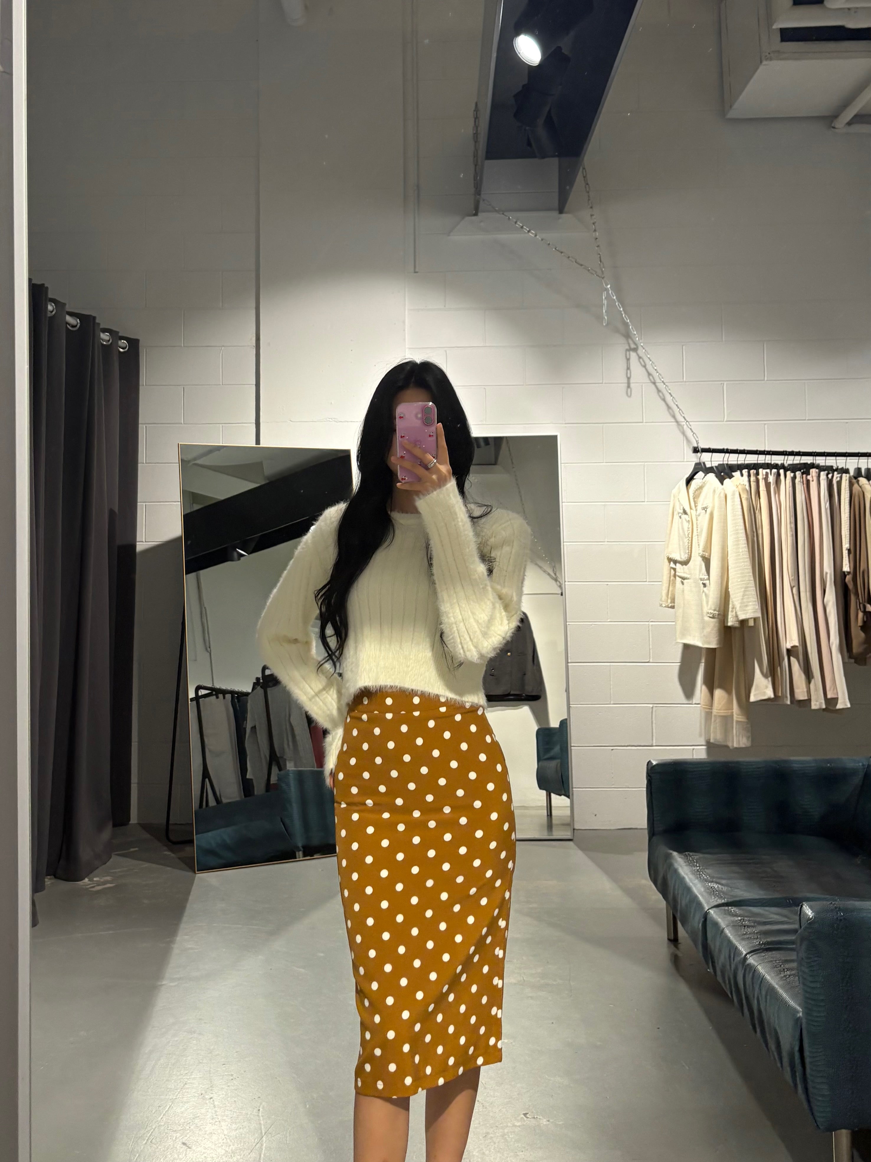 Xi Dot Long Skirt