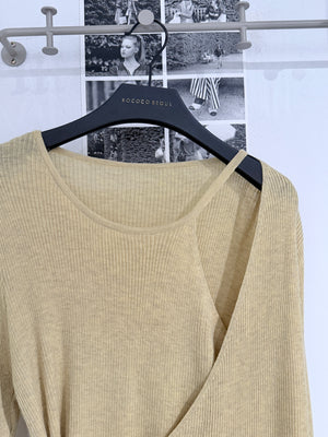 Carrot Olive Knit Top