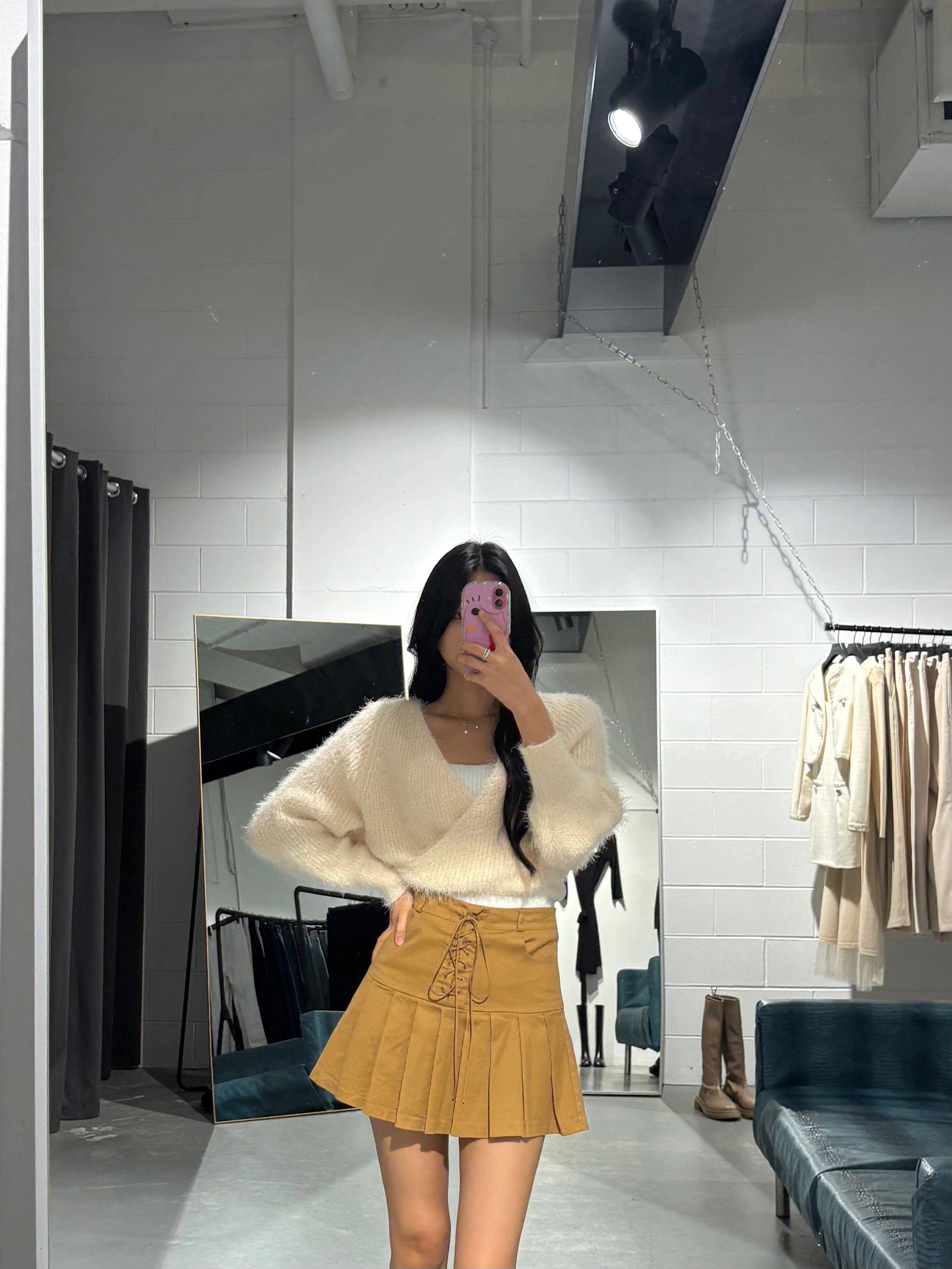 Coco Wrap Feather Knit