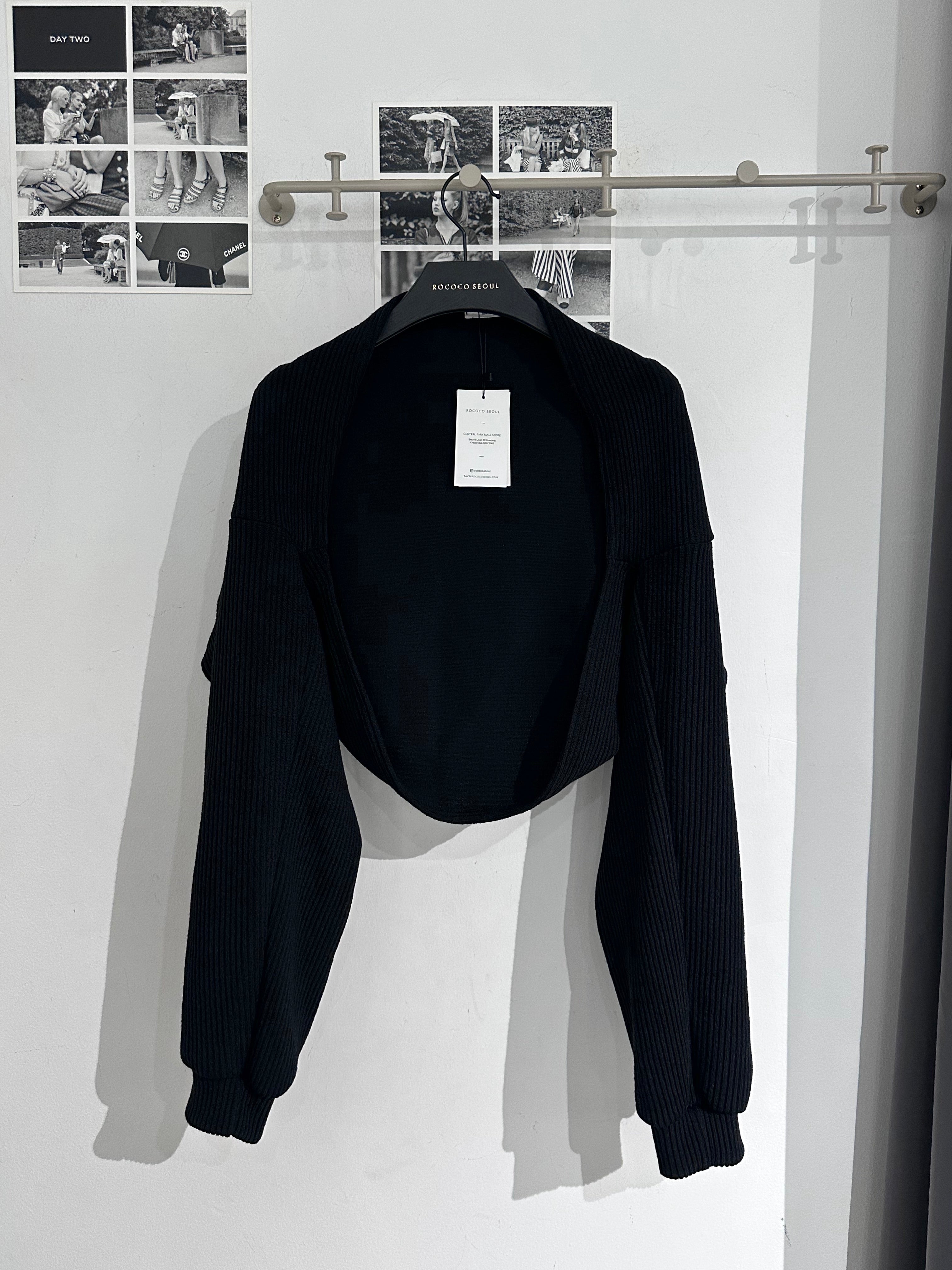 Pudding Ribbed Bolero