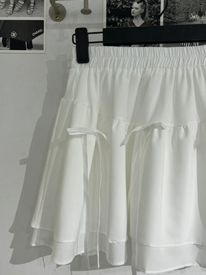Carrot Layered Ribbon Skirt