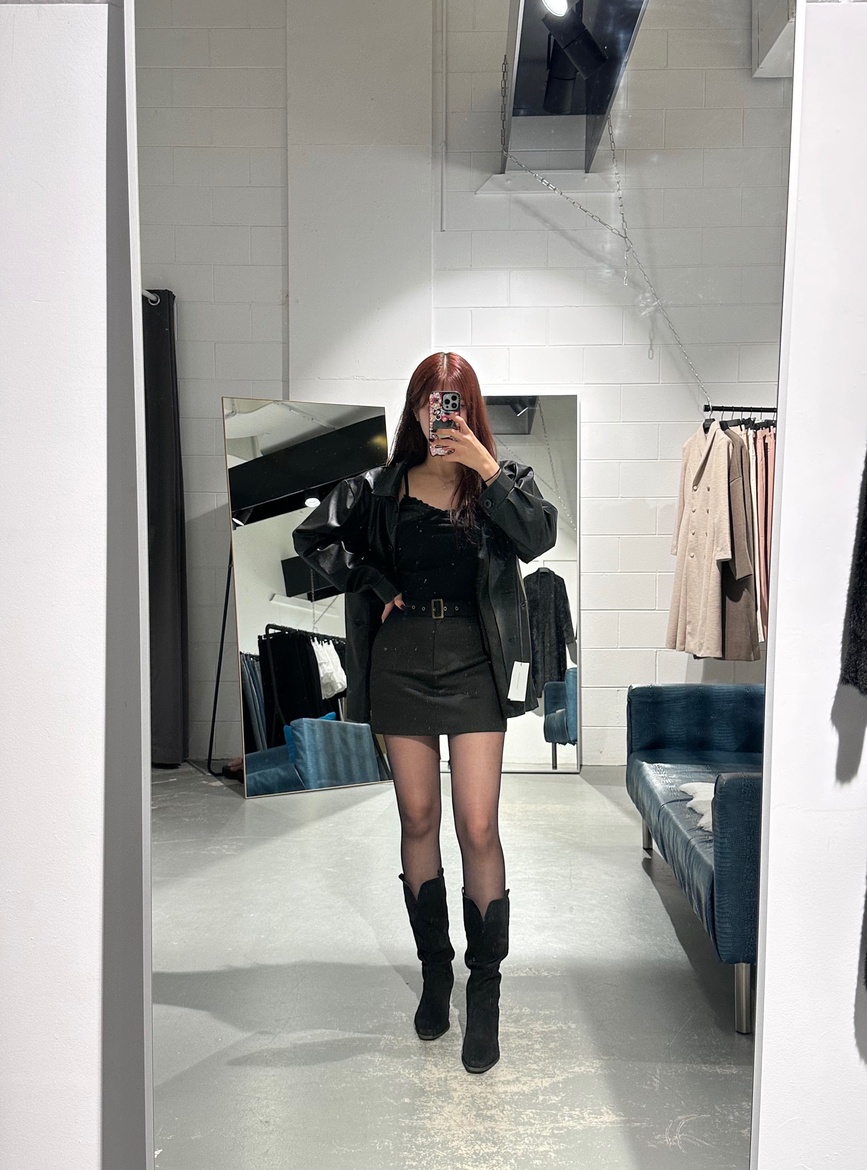 Lilibet Punching Belt Skirt