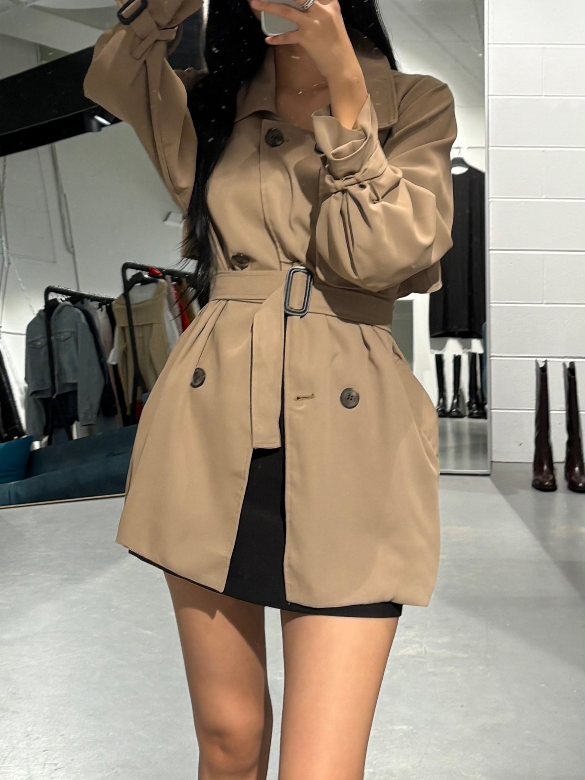 Muji Belt Trench Coat