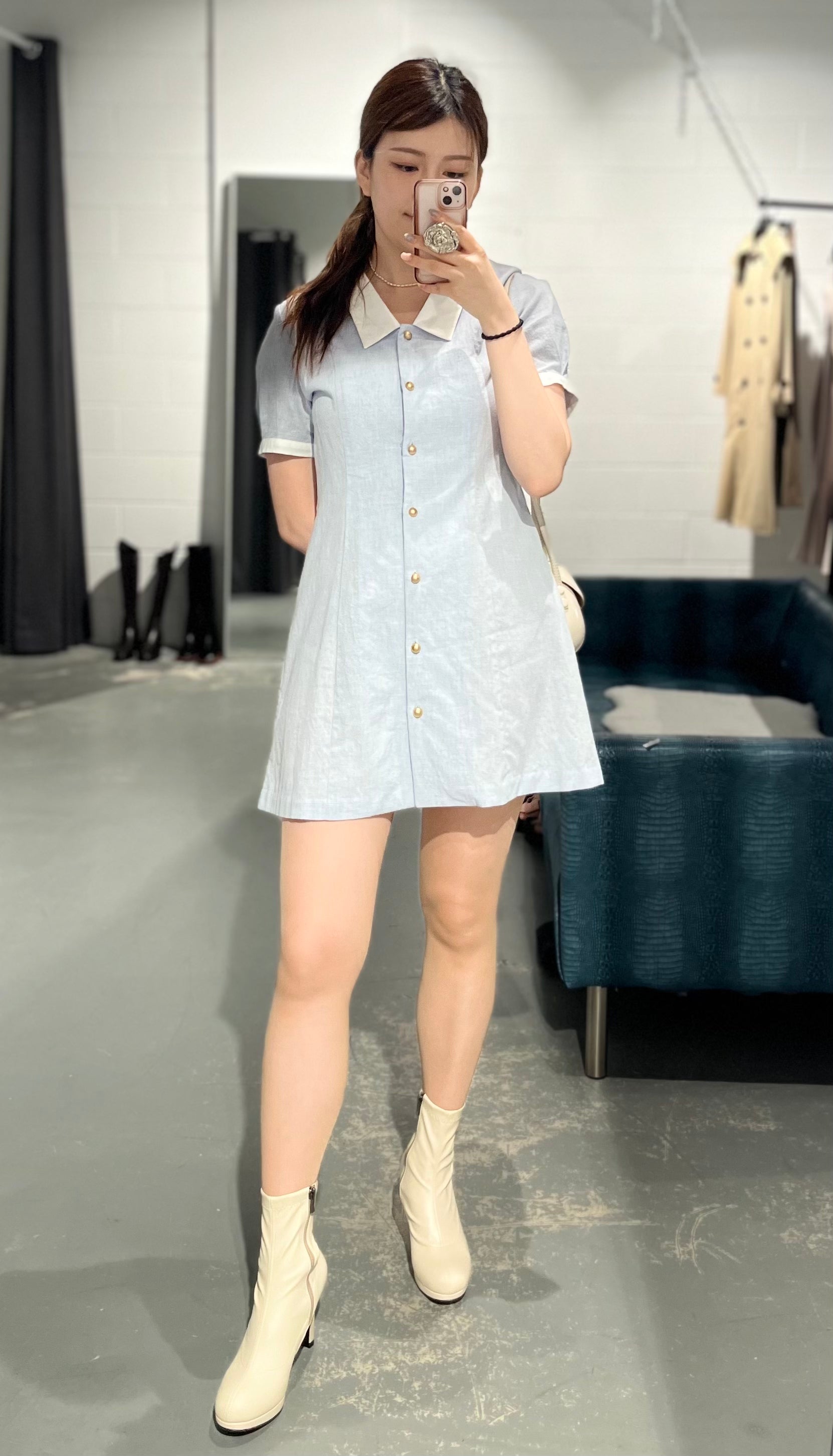 Dresswell Collar Mini Dress