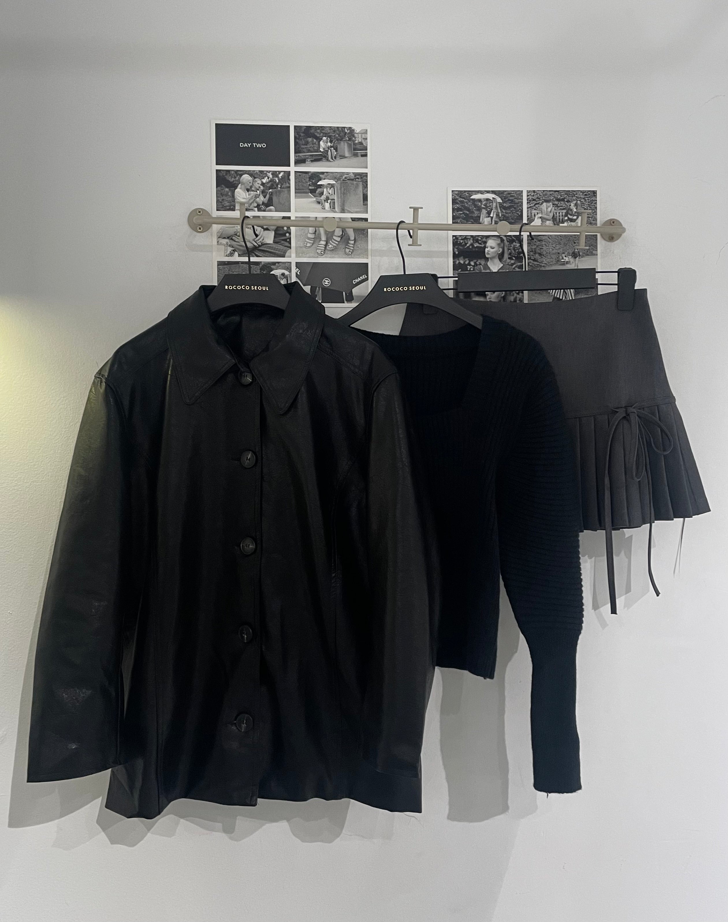 Over Belt Faux Leather Jacket