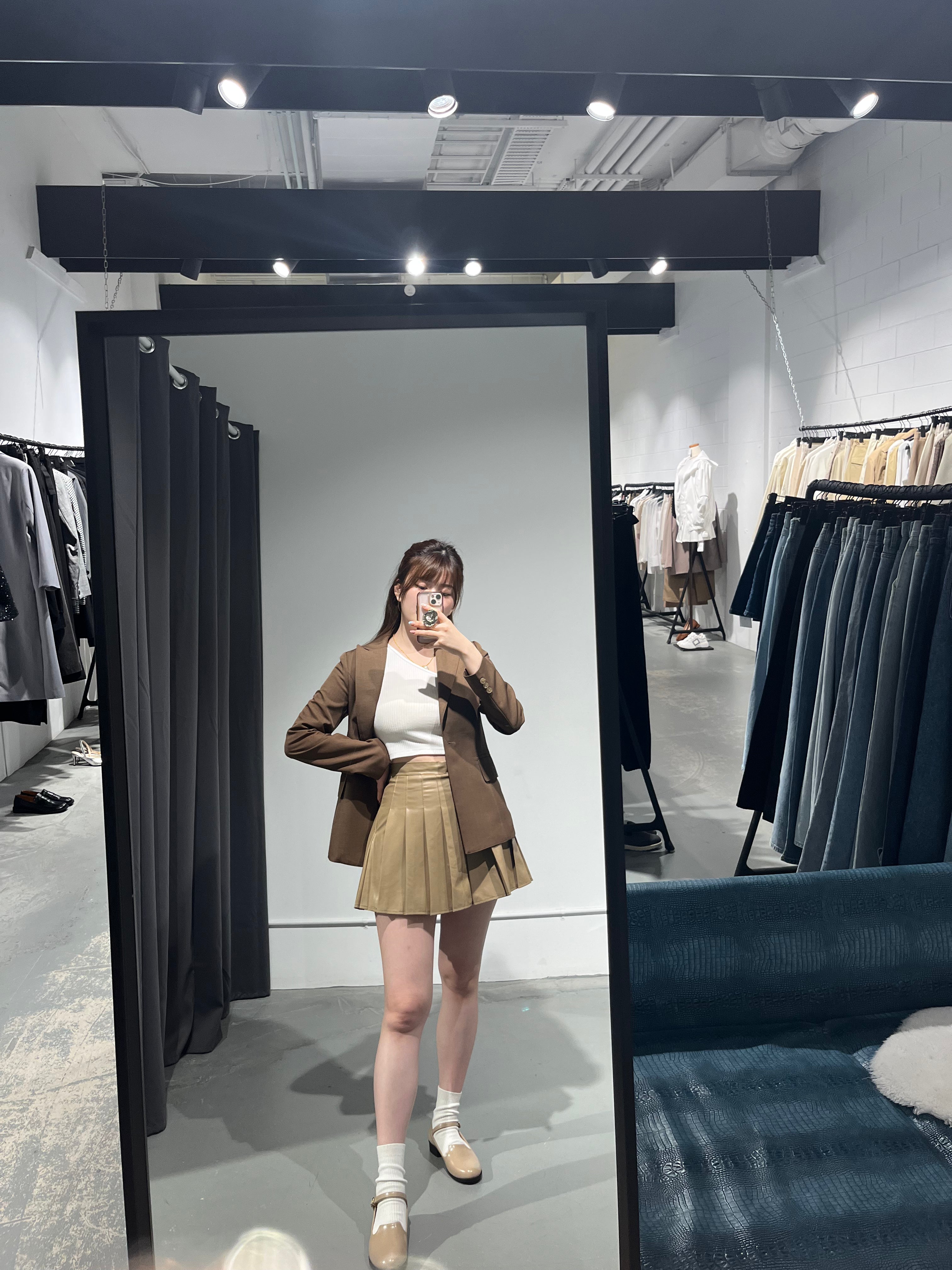 Marcia Faux Leather Skirt