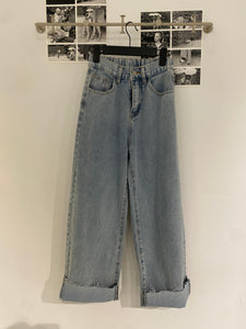 Daily Banding Wide Denim Jeans