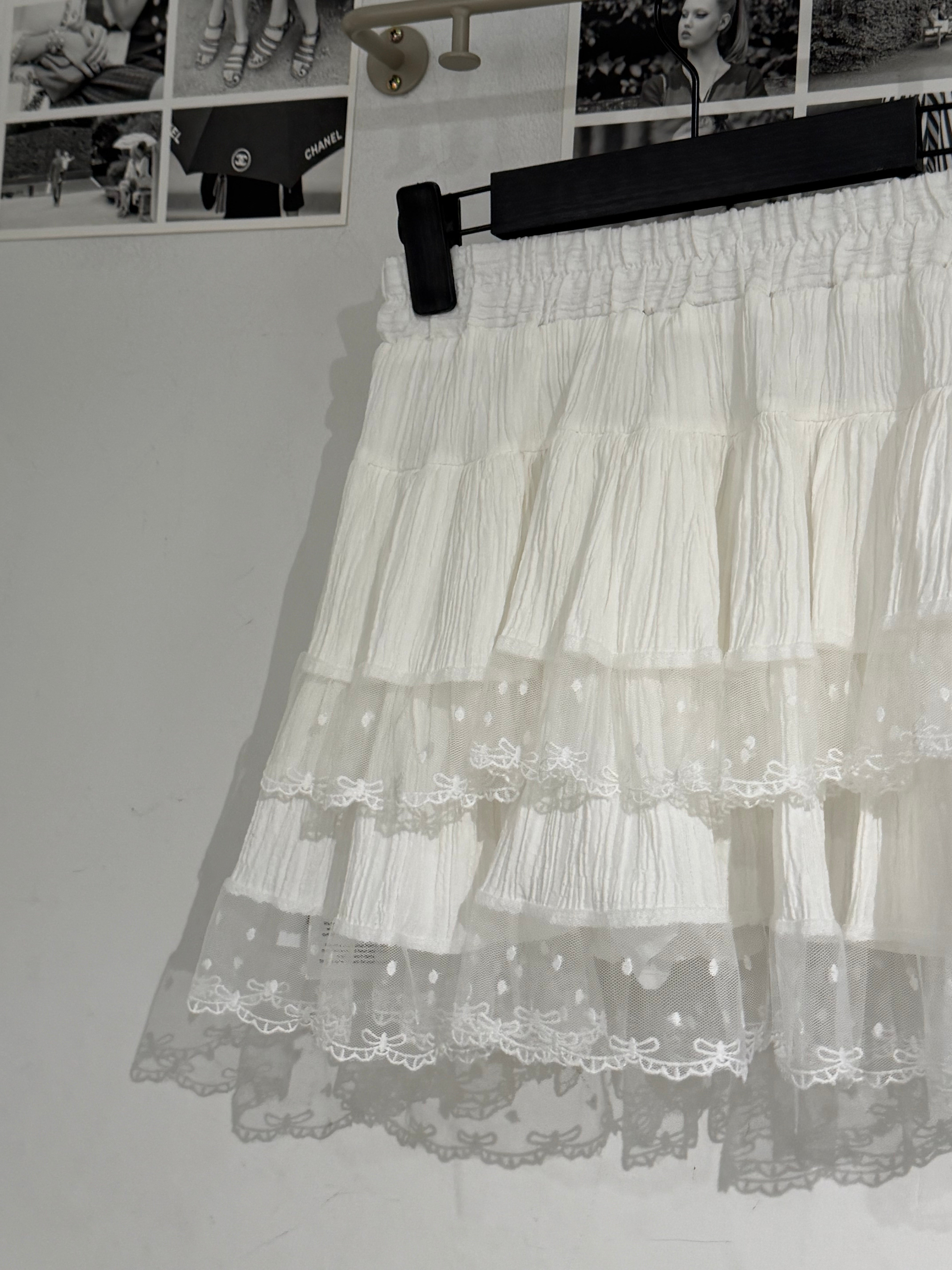 Carrot Ribbon Dot Skirt