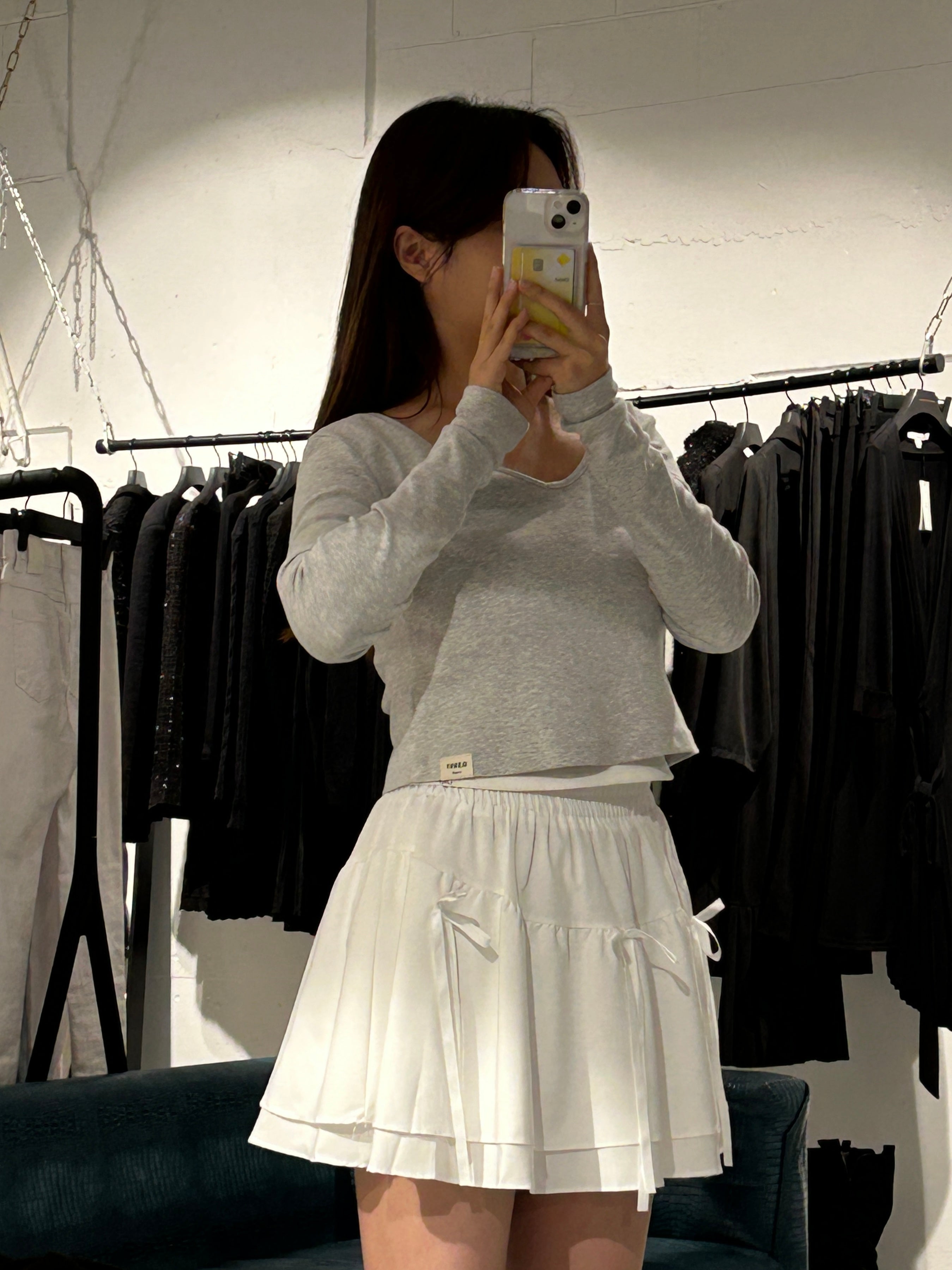 Carrot Layered Ribbon Skirt