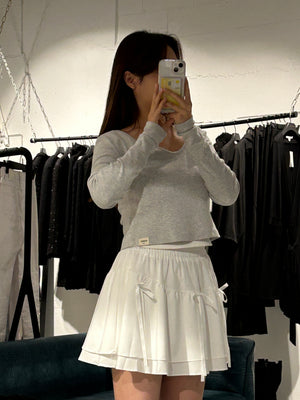 Carrot Layered Ribbon Skirt