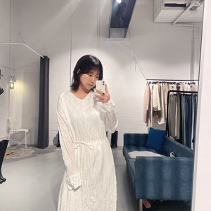 LesBeige Wrinkle Long Dress