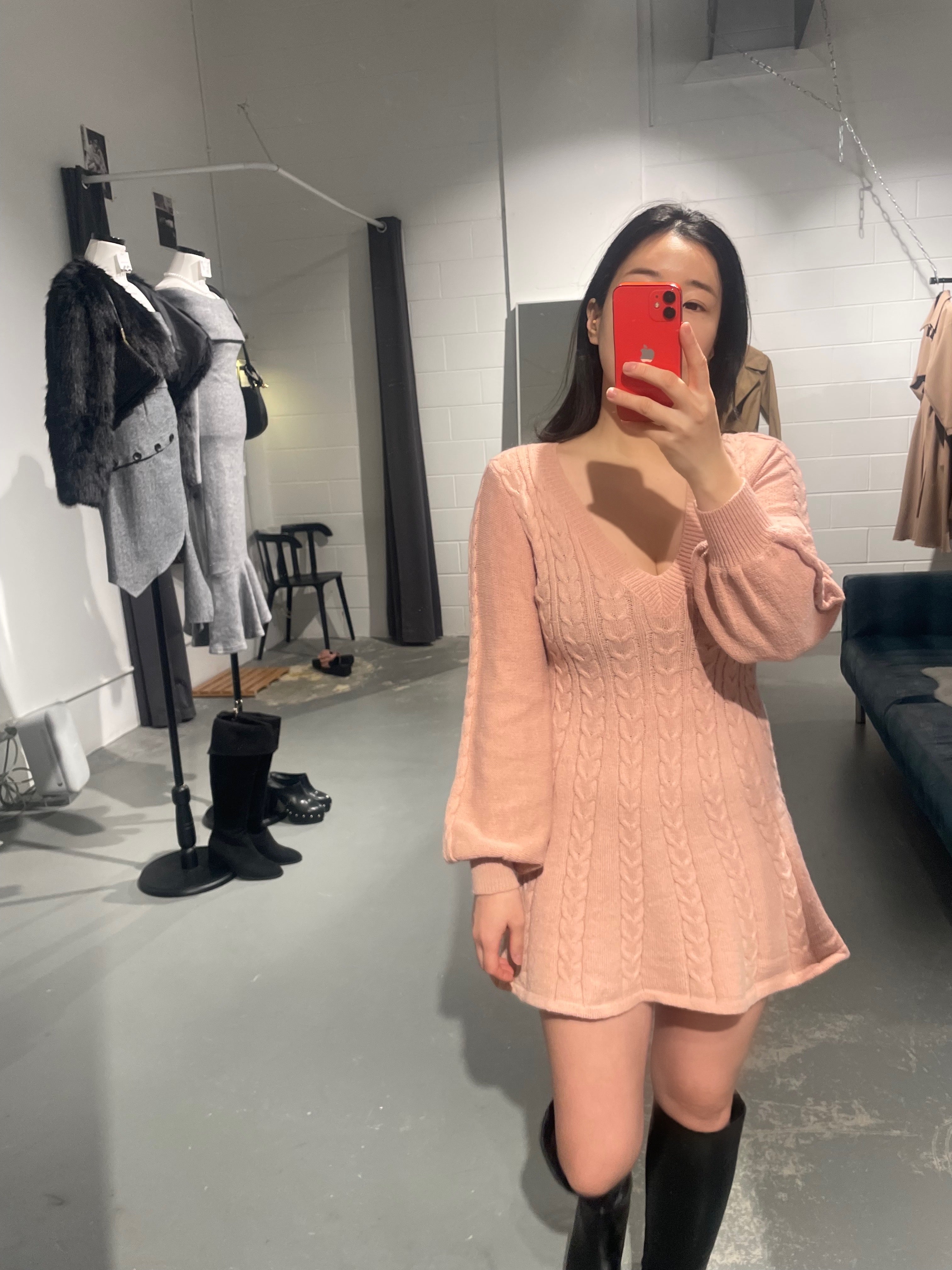 Yuni Cable Knit Dress’