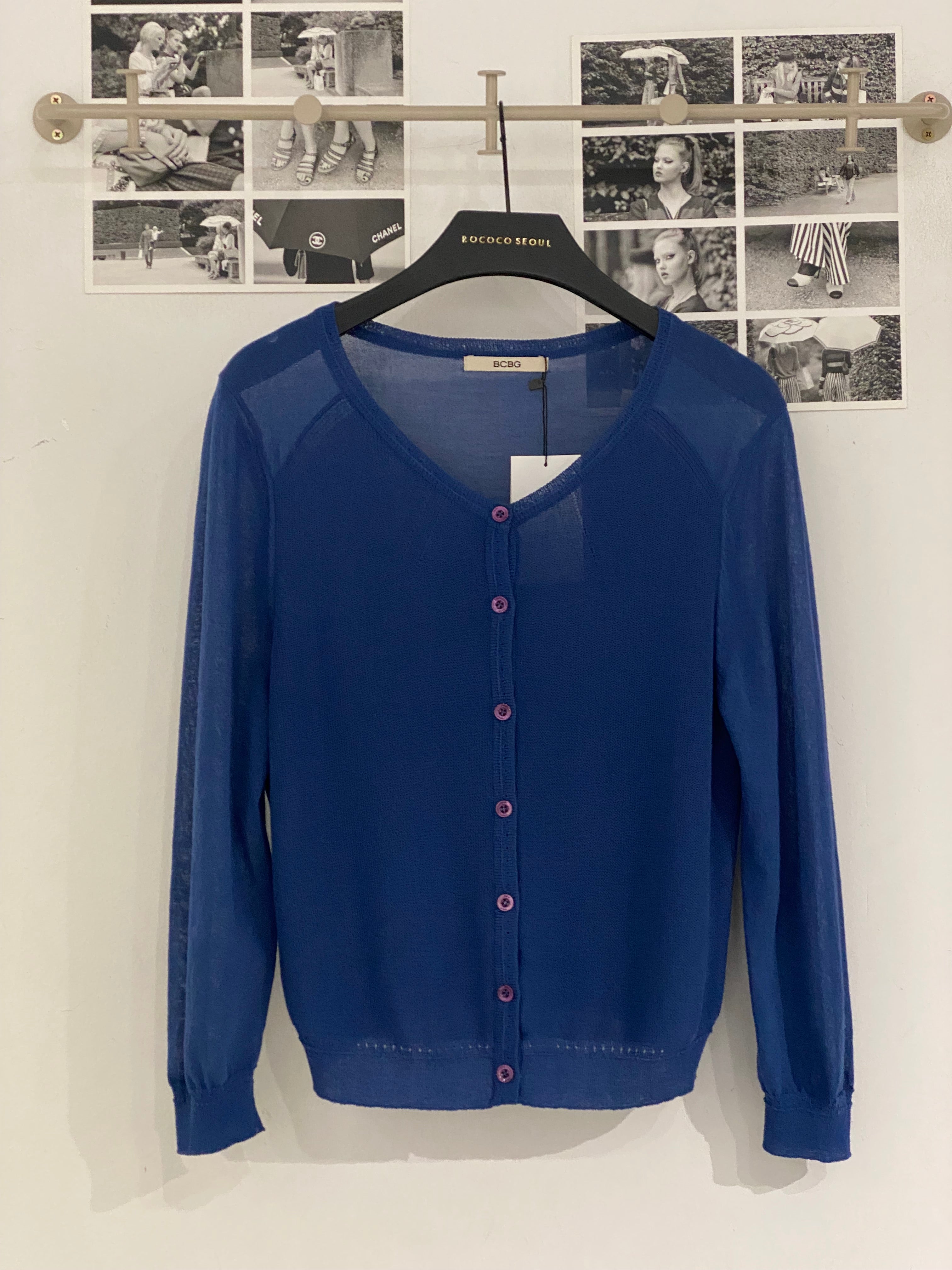 BCBG Blue Cardigan