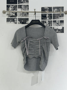 shirring ribbon t-shirt