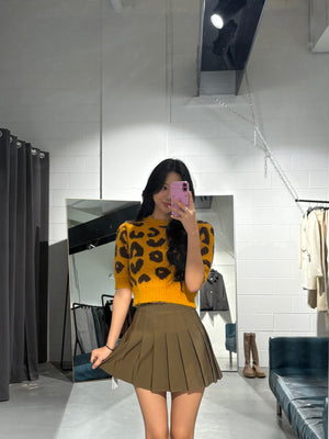 YOON Leopard Knit Top