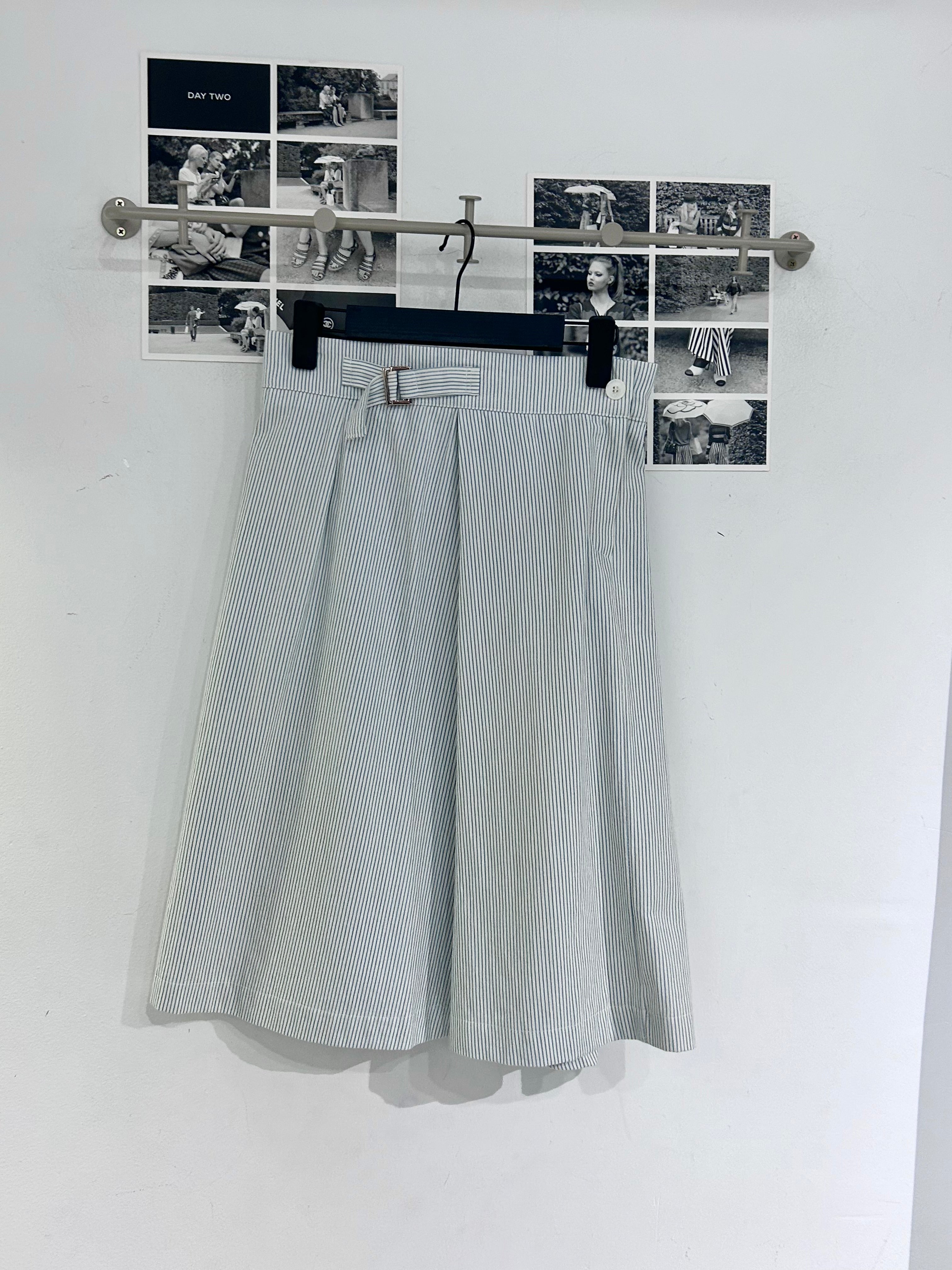 London Lace Stripe Skirt