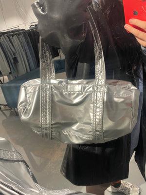 Silver Boston Bag