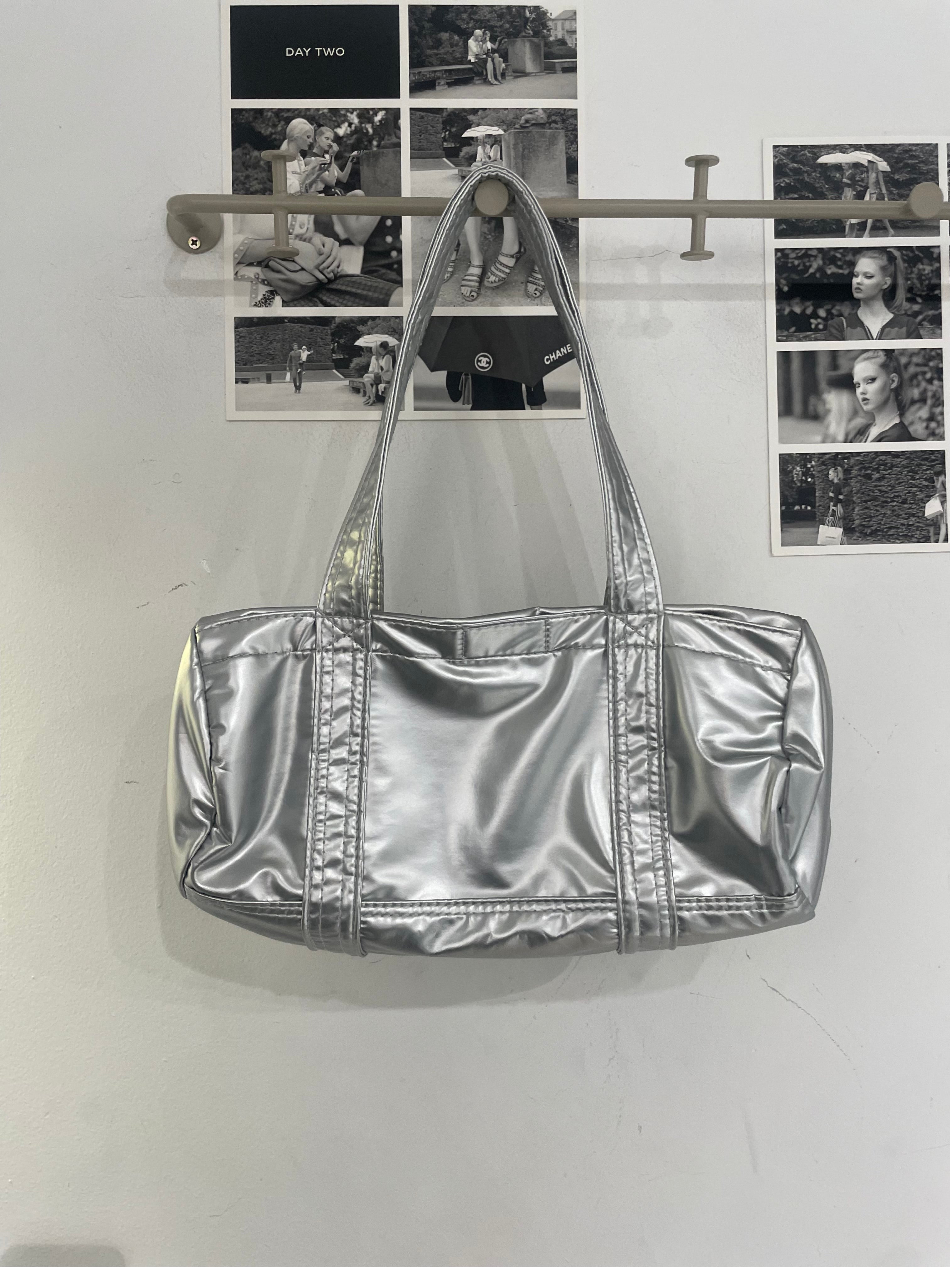 Silver Boston Bag