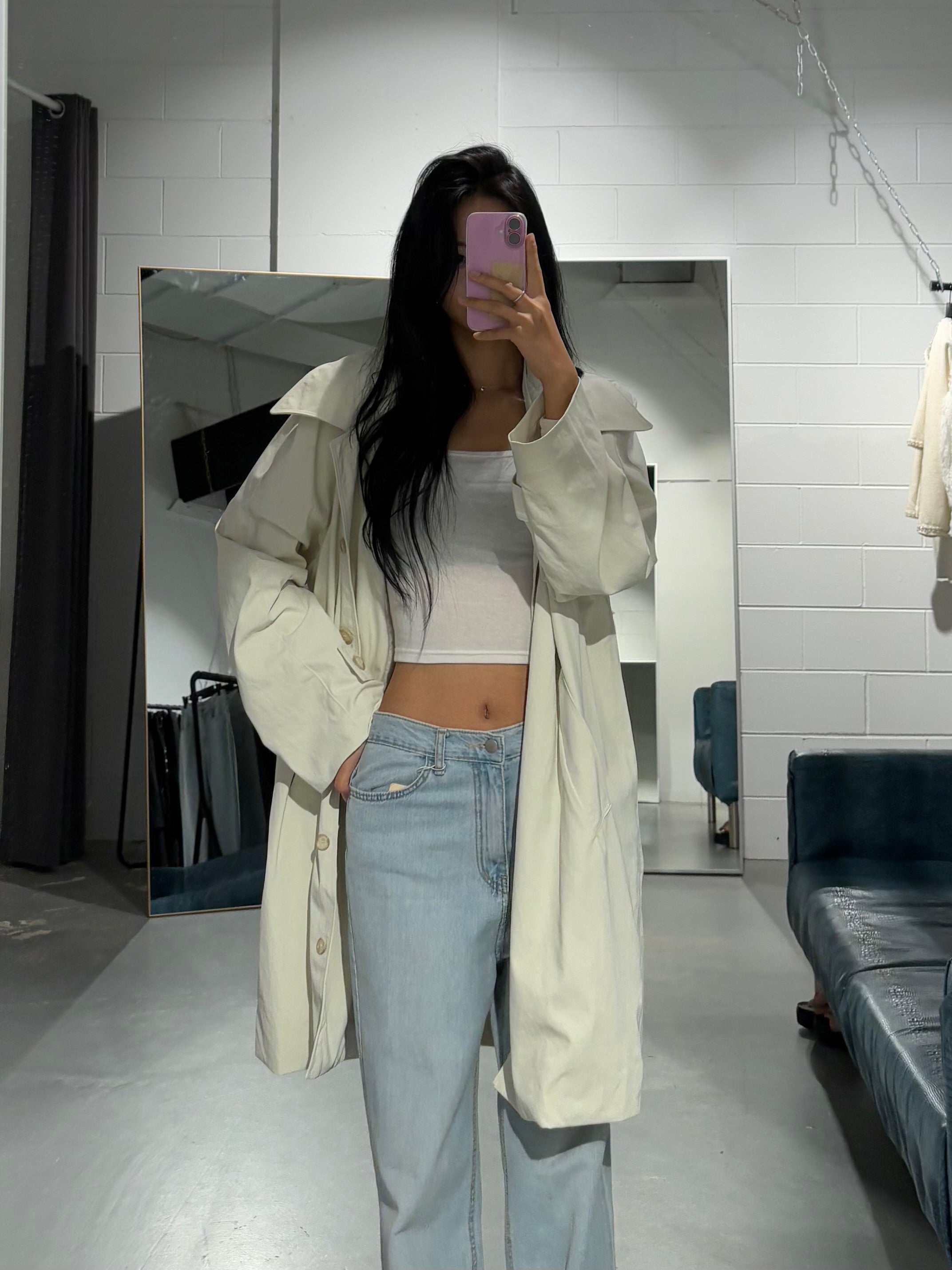 HalfHalf Trench Coat