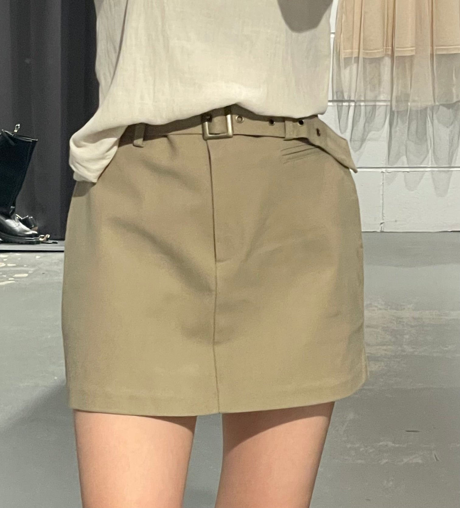 Lilibet Punching Belt Skirt