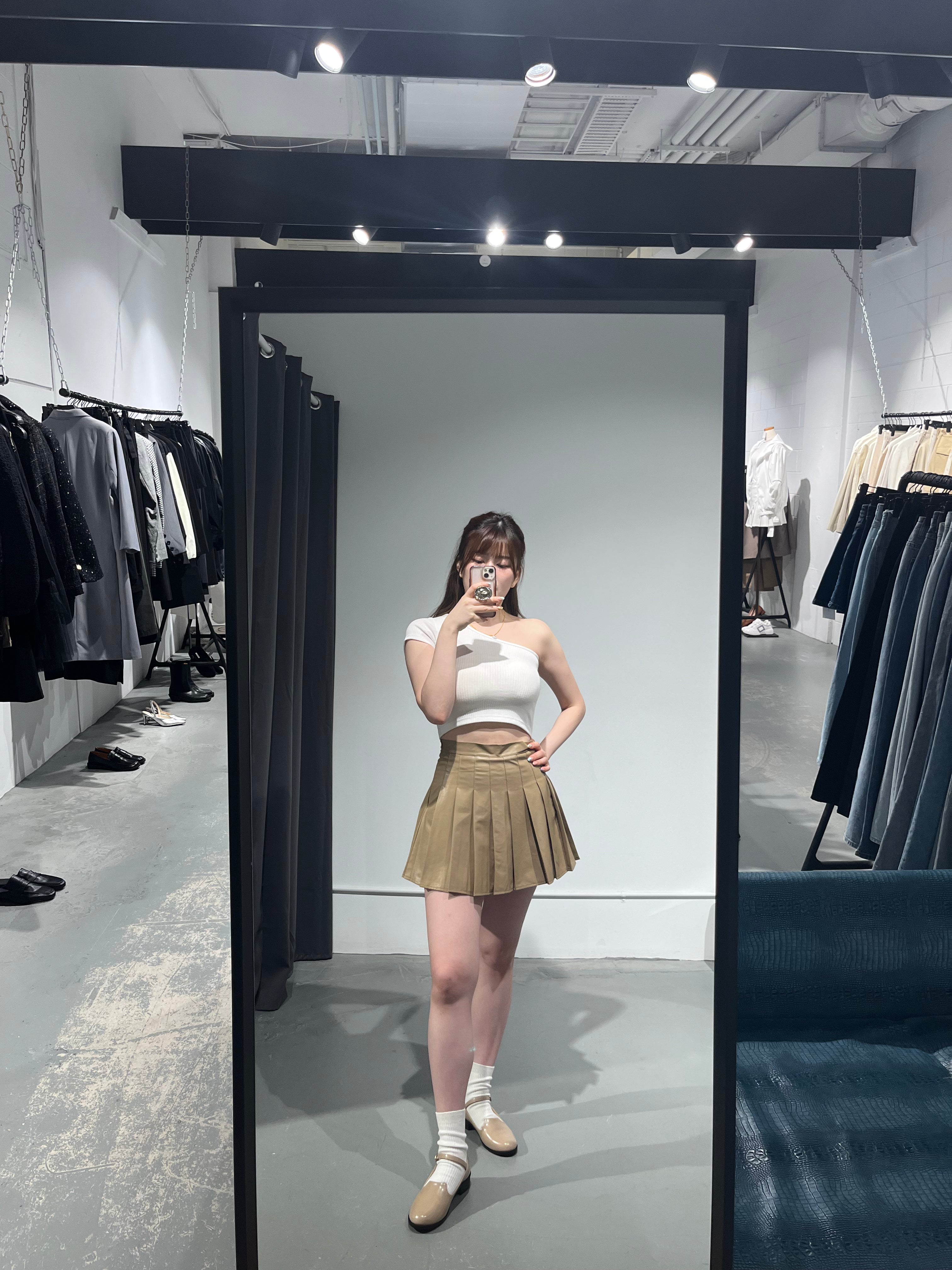 Marcia Faux Leather Skirt