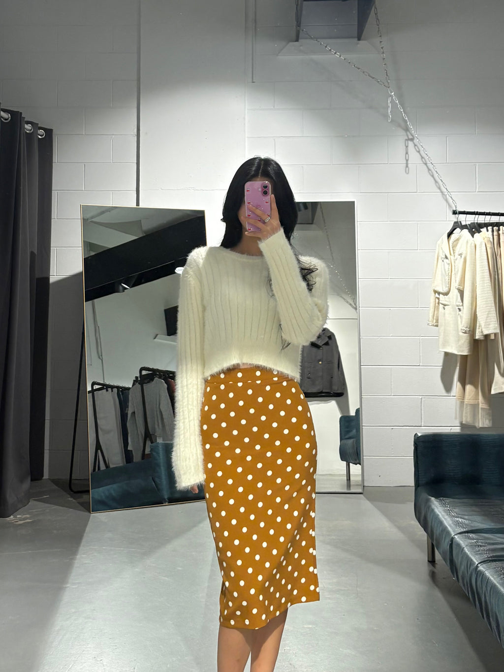 Xi Dot Long Skirt