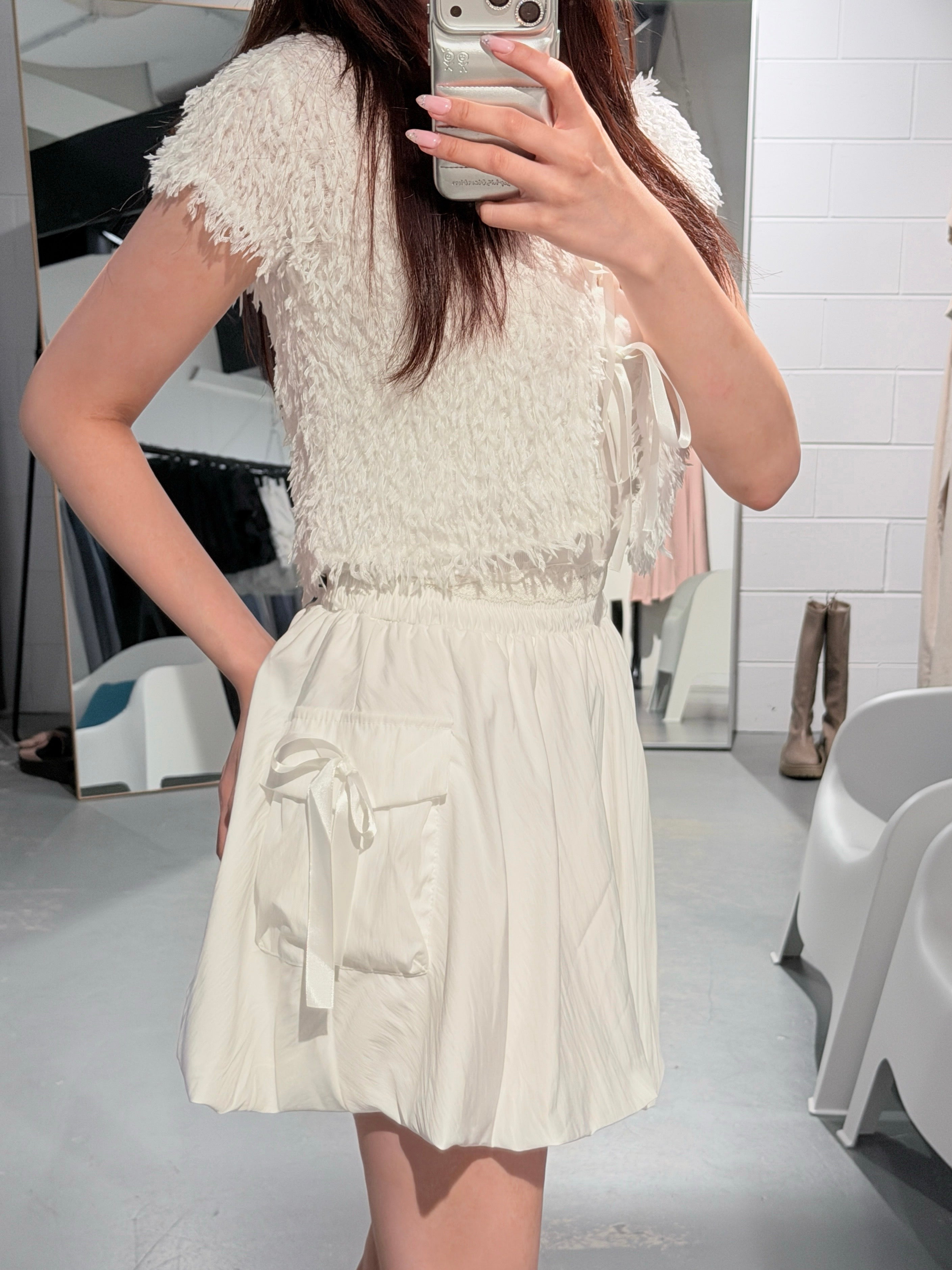 Carrot Balloon Skirt Side Pockets