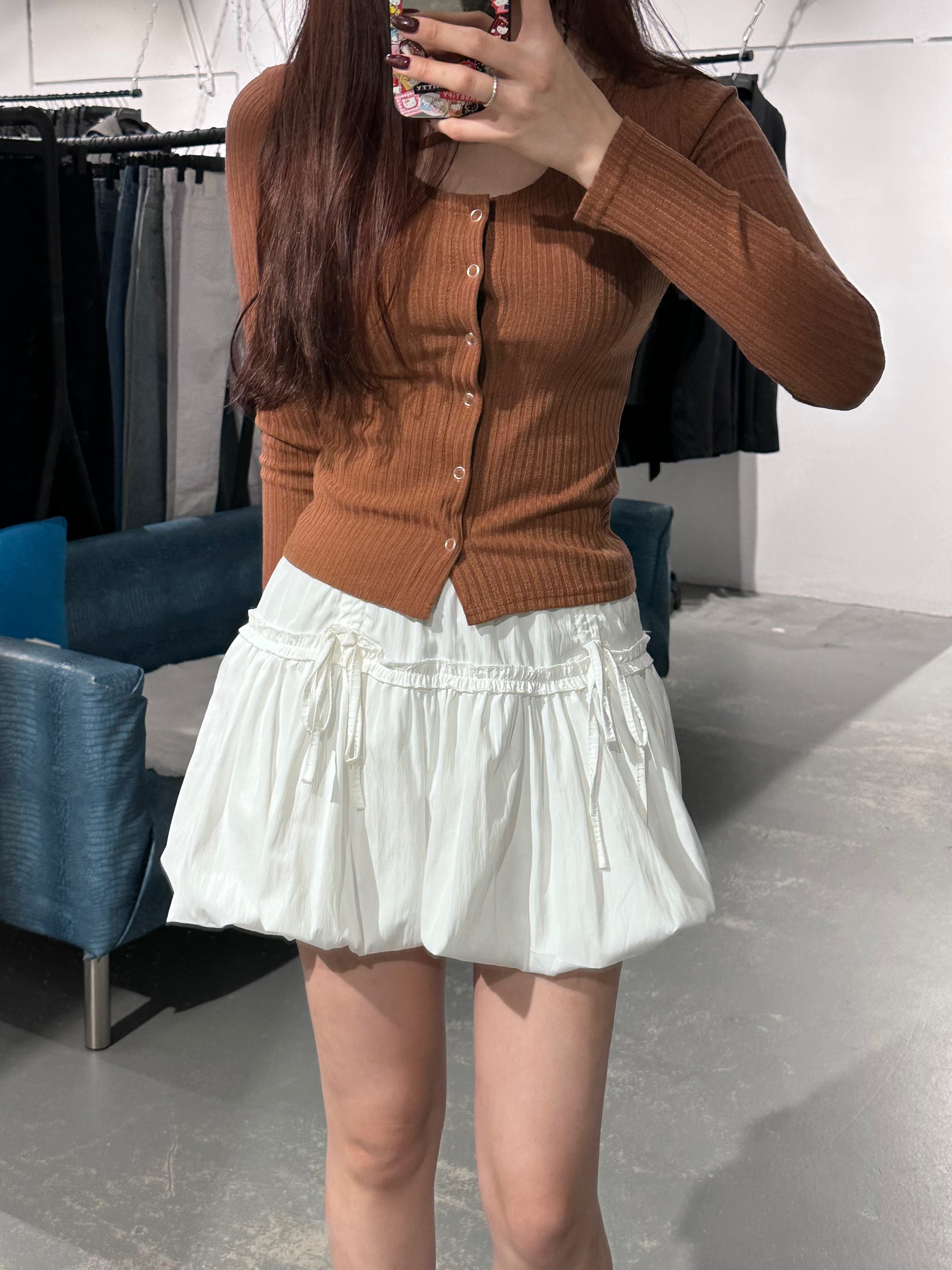Carrot Frill Ribbon Balloon Skirt