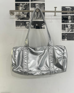 Silver Boston Bag