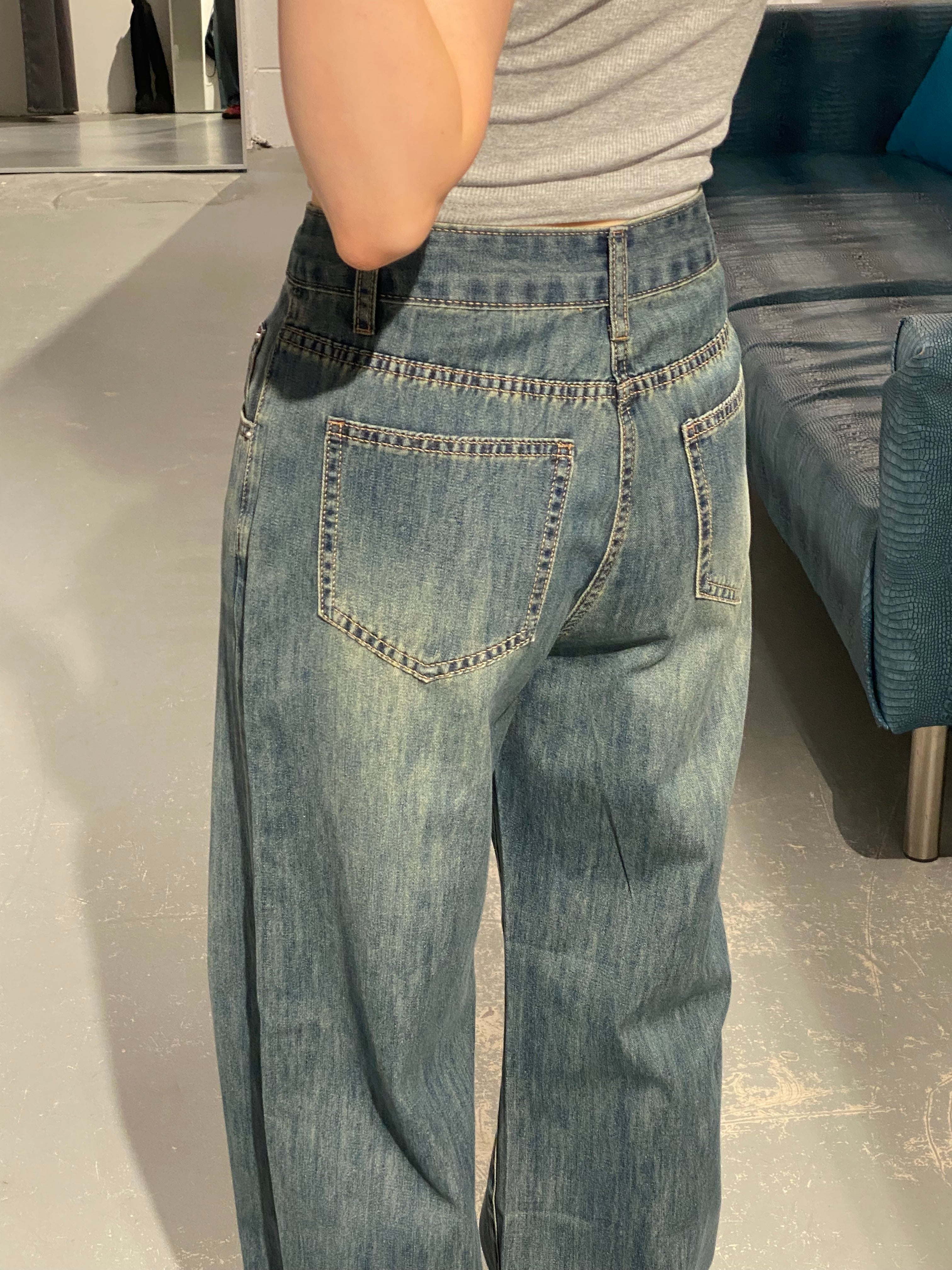 SkinnyPig Wide Strait Jeans