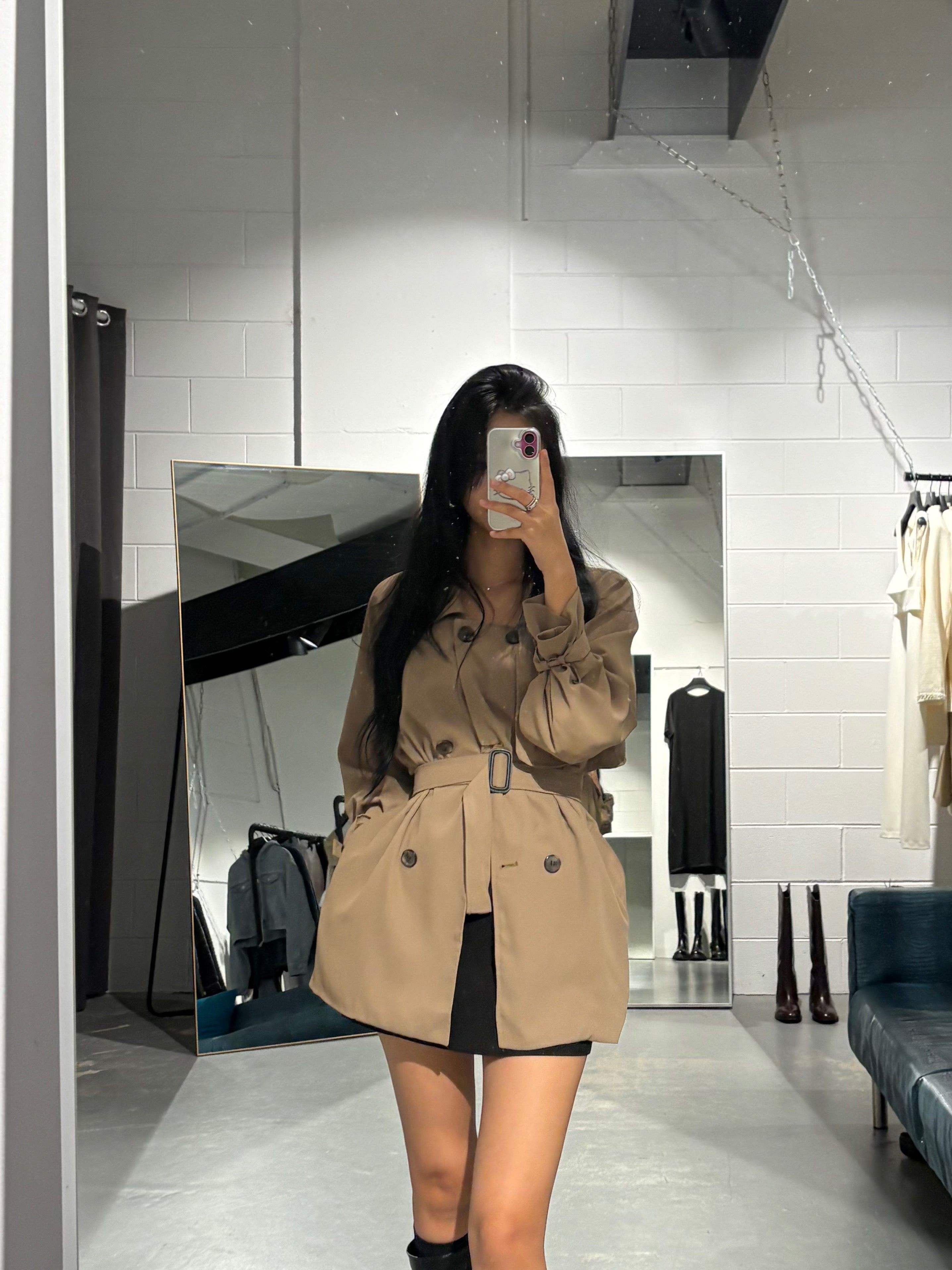 Muji Belt Trench Coat
