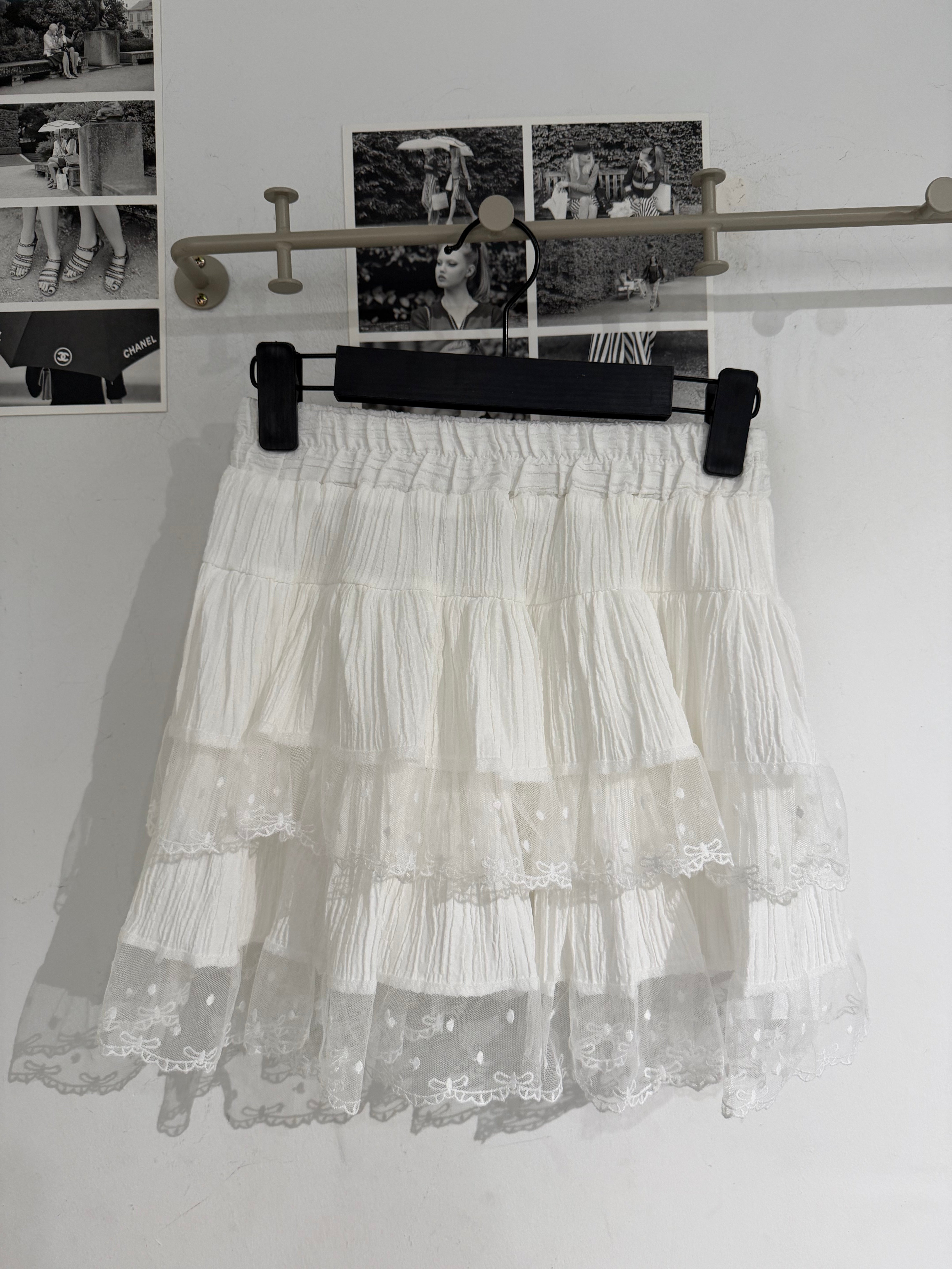 Carrot Ribbon Dot Skirt