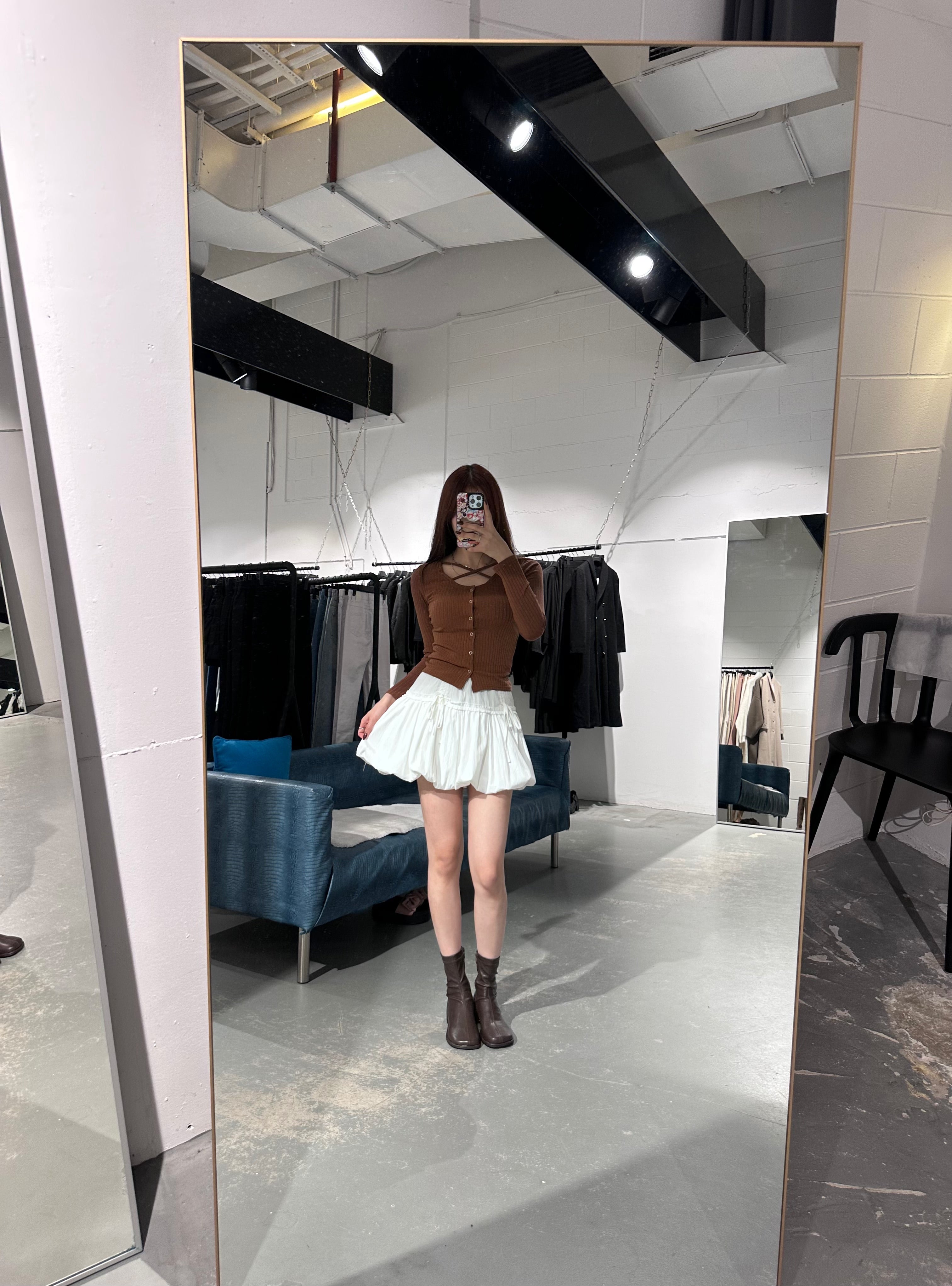 Carrot Frill Ribbon Balloon Skirt