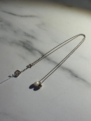 Ball Pearl Necklace (925 Silver)