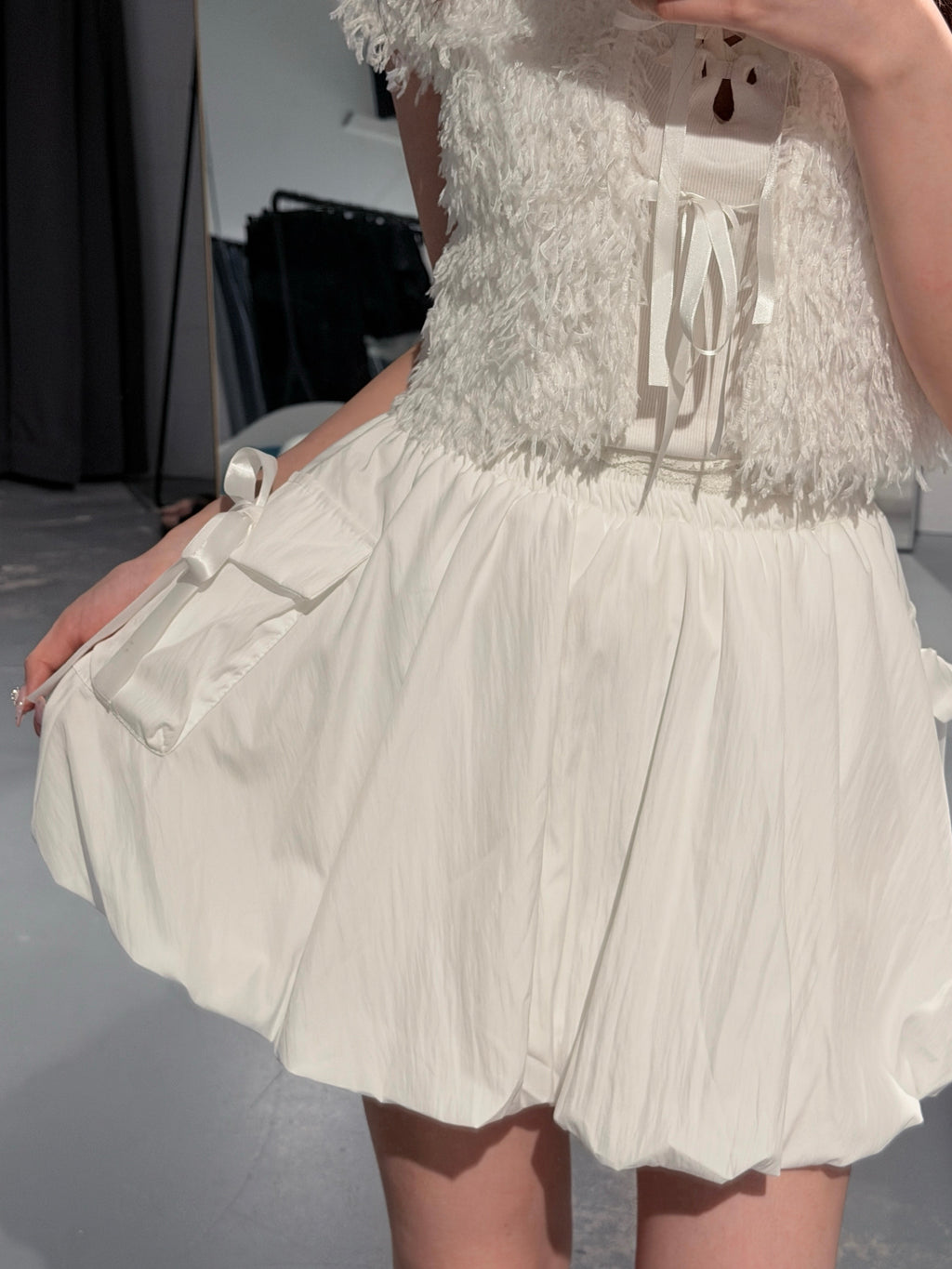 Carrot Balloon Skirt Side Pockets