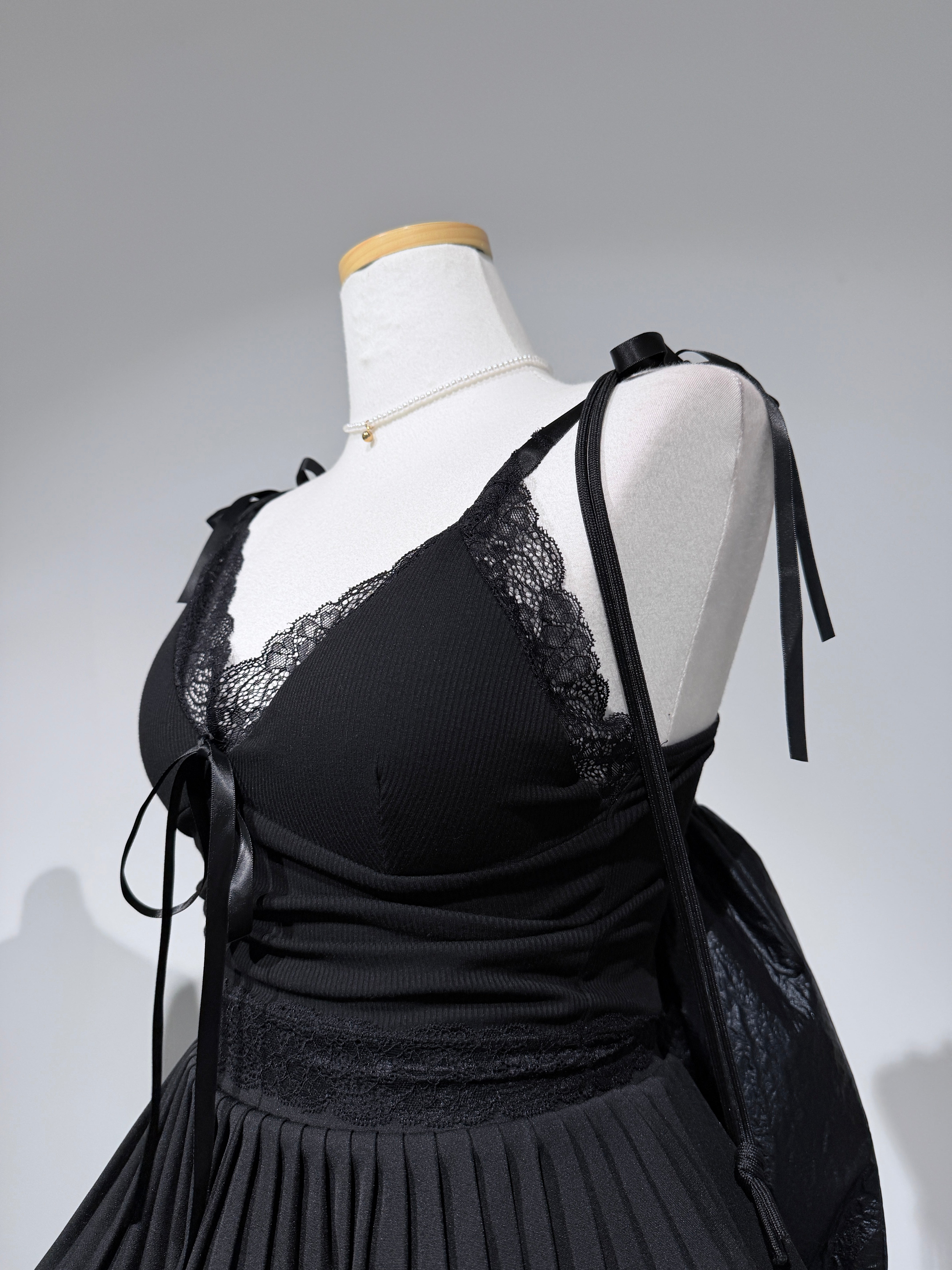 Bebe Lace Ribbon Cami