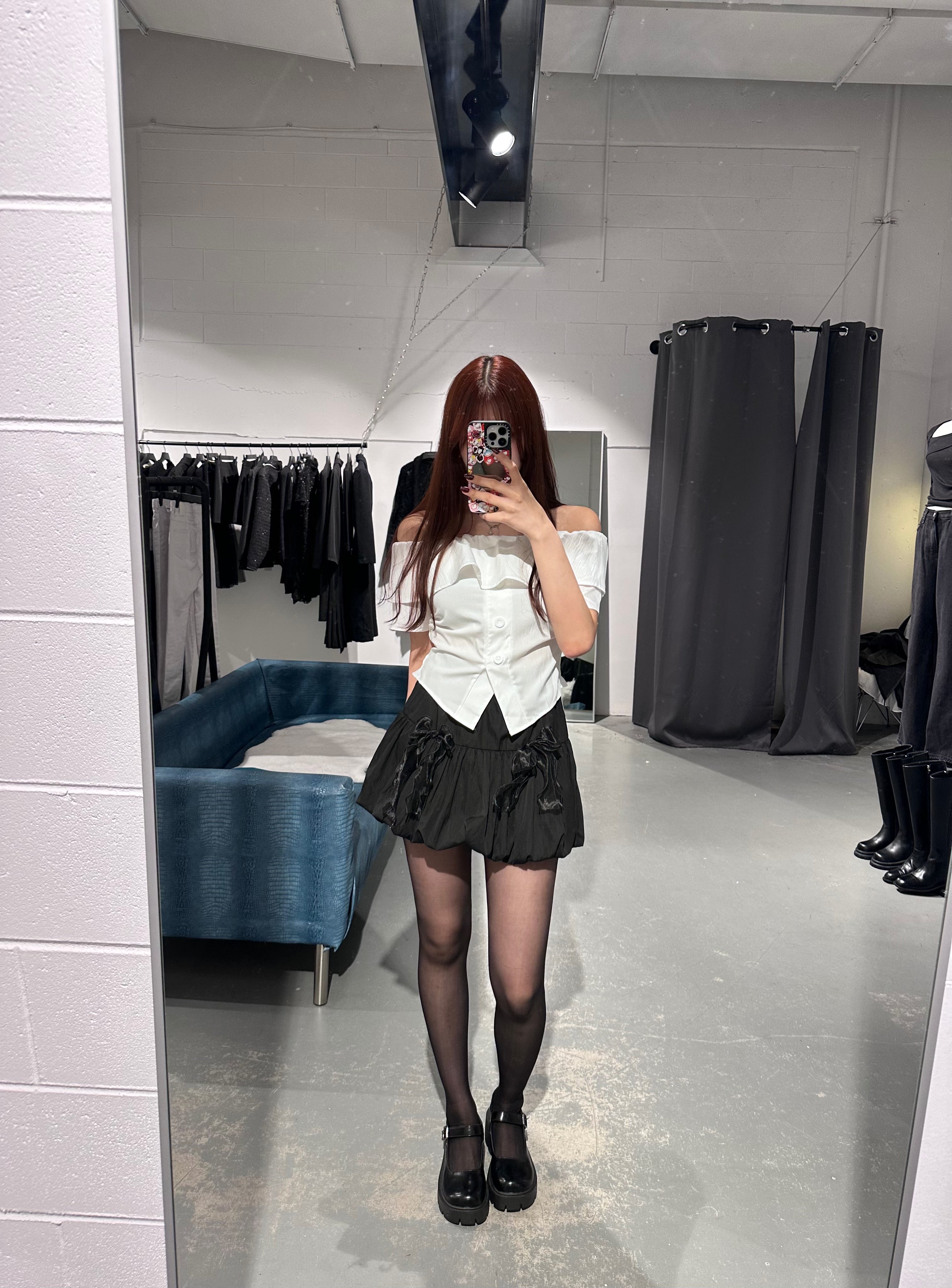 Balloon Chiffon Ribbon Skirt