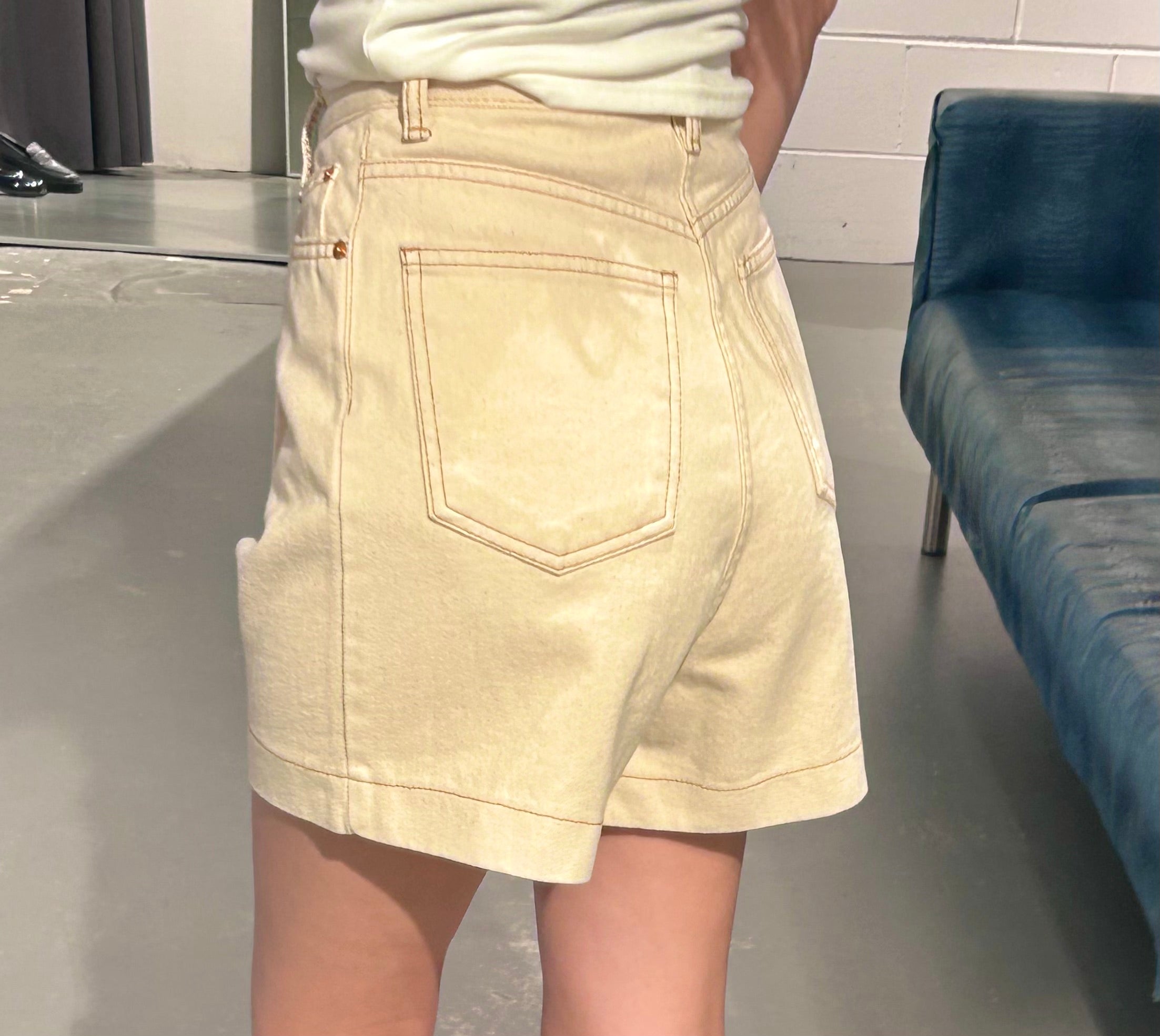 Founder Beige Cotton Shorts