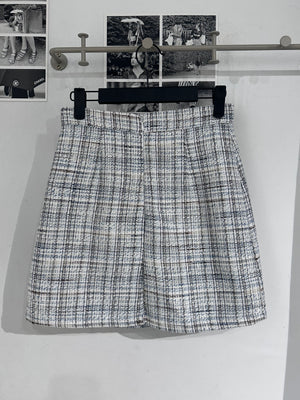 Marcia Blue Tweed Skirt