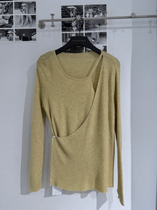 Carrot Olive Knit Top
