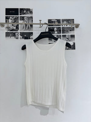 Wide Ribbed Sleeveless Knit