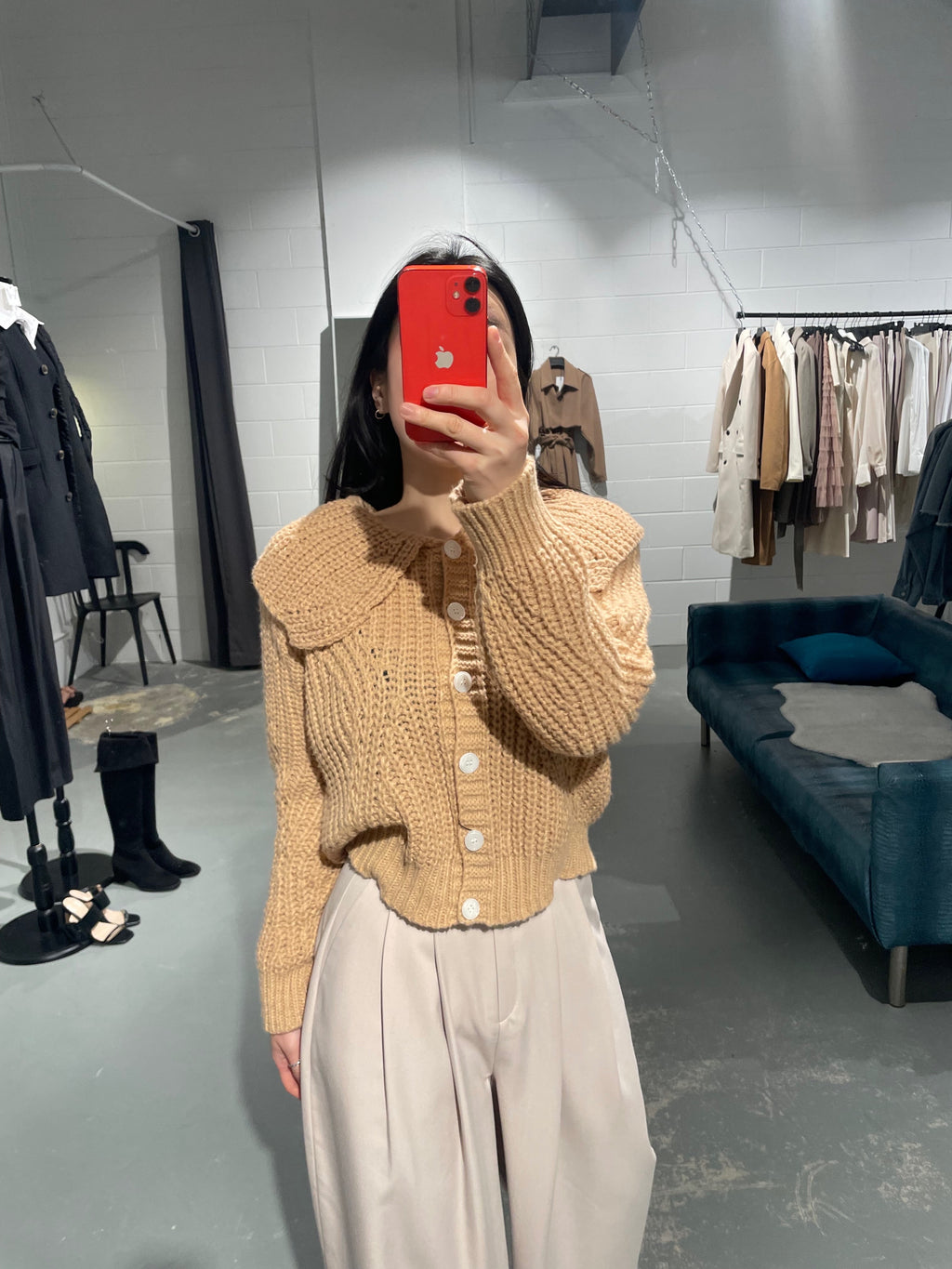 Dodori Collar Knit Cardigan