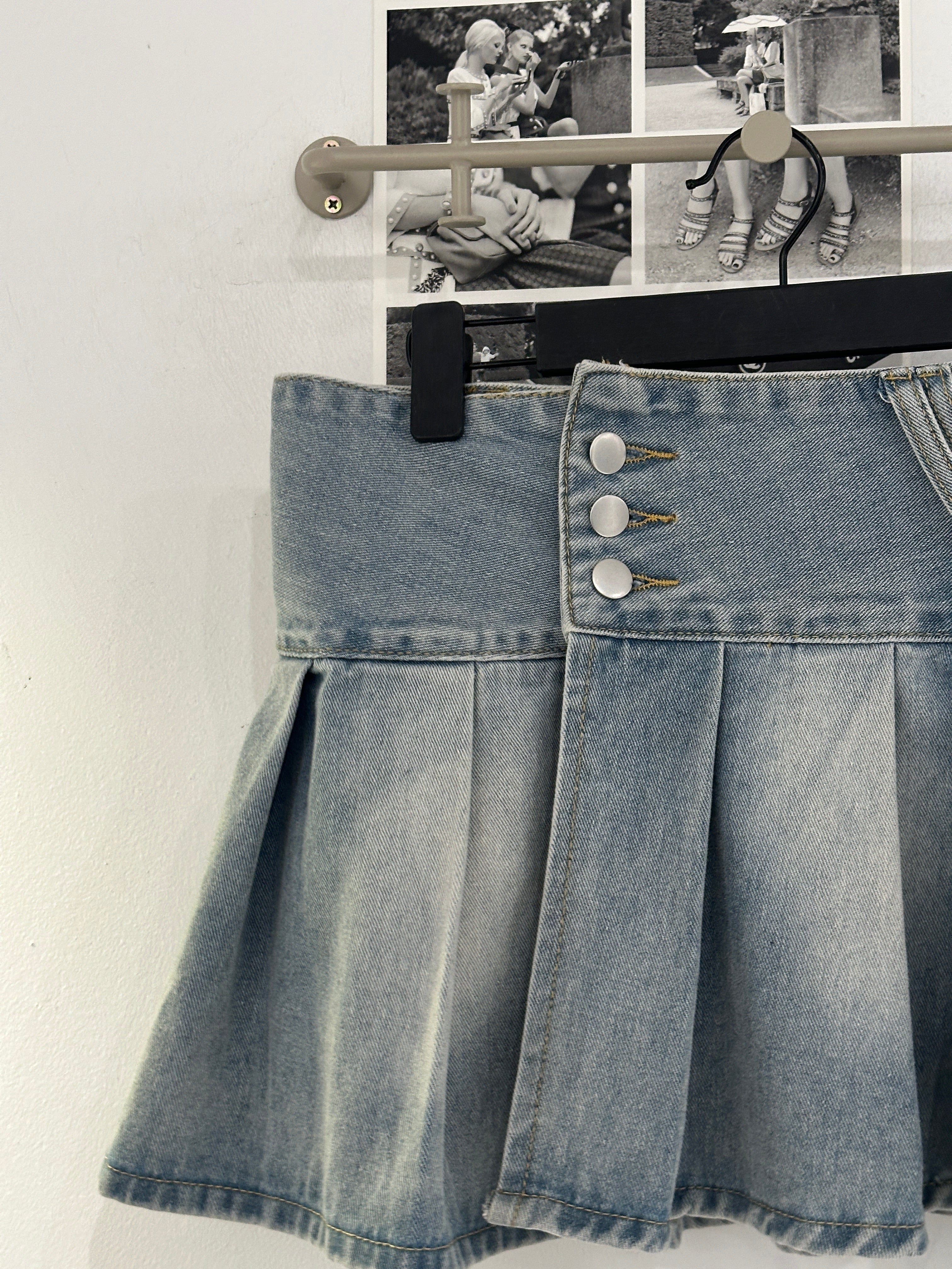 Yuni Low Denim Skirt