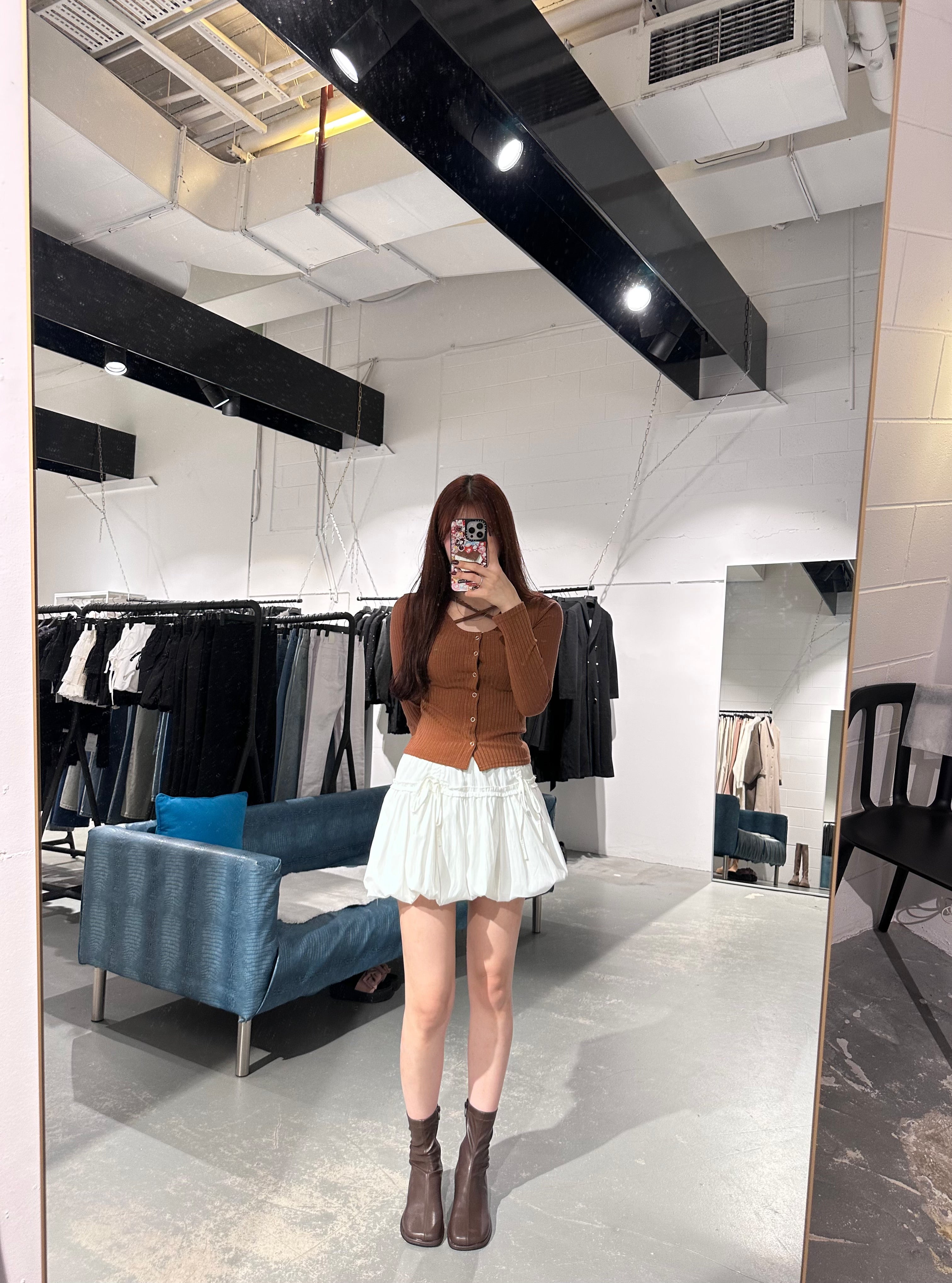Carrot Frill Ribbon Balloon Skirt