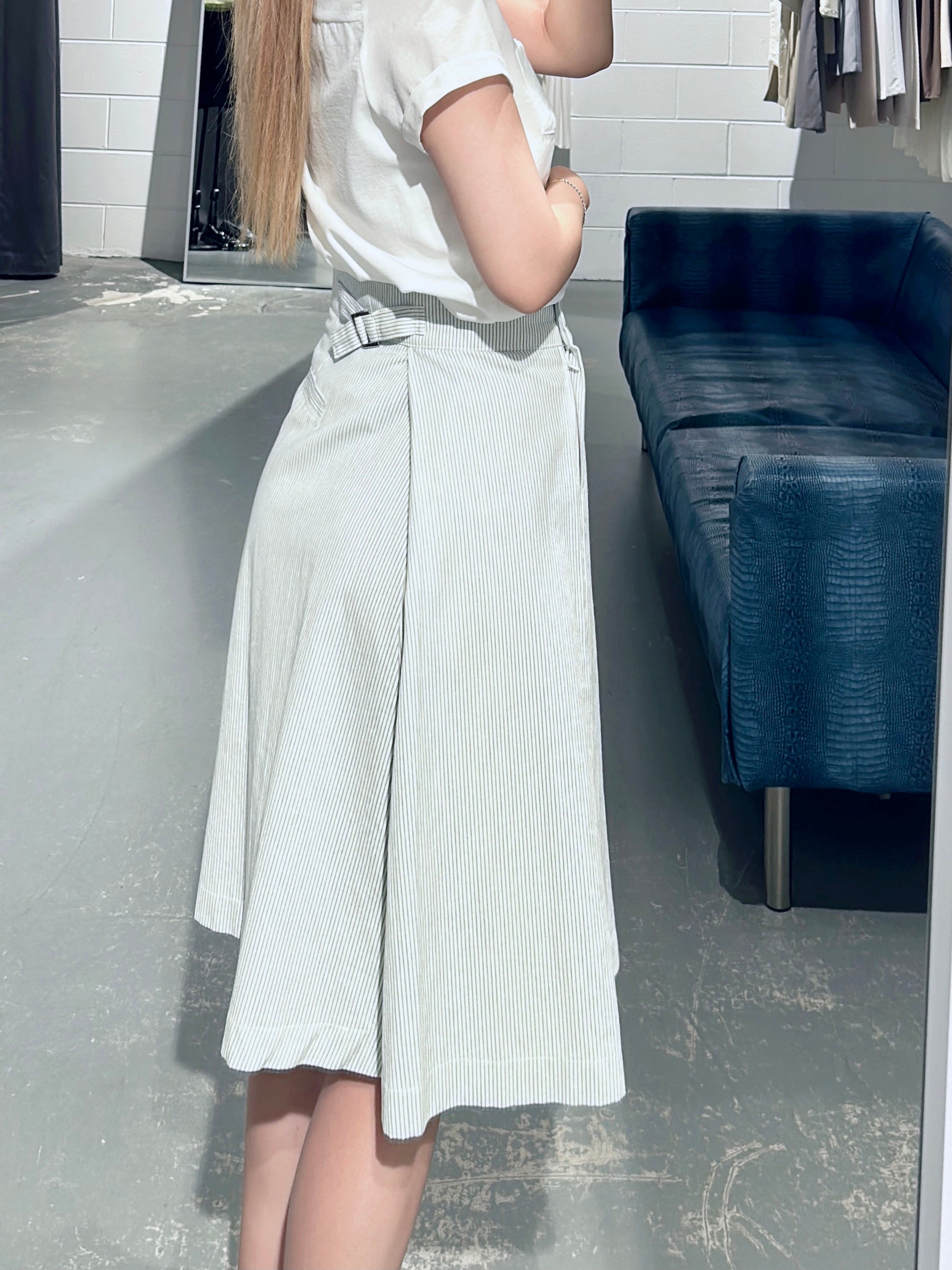 London Lace Stripe Skirt