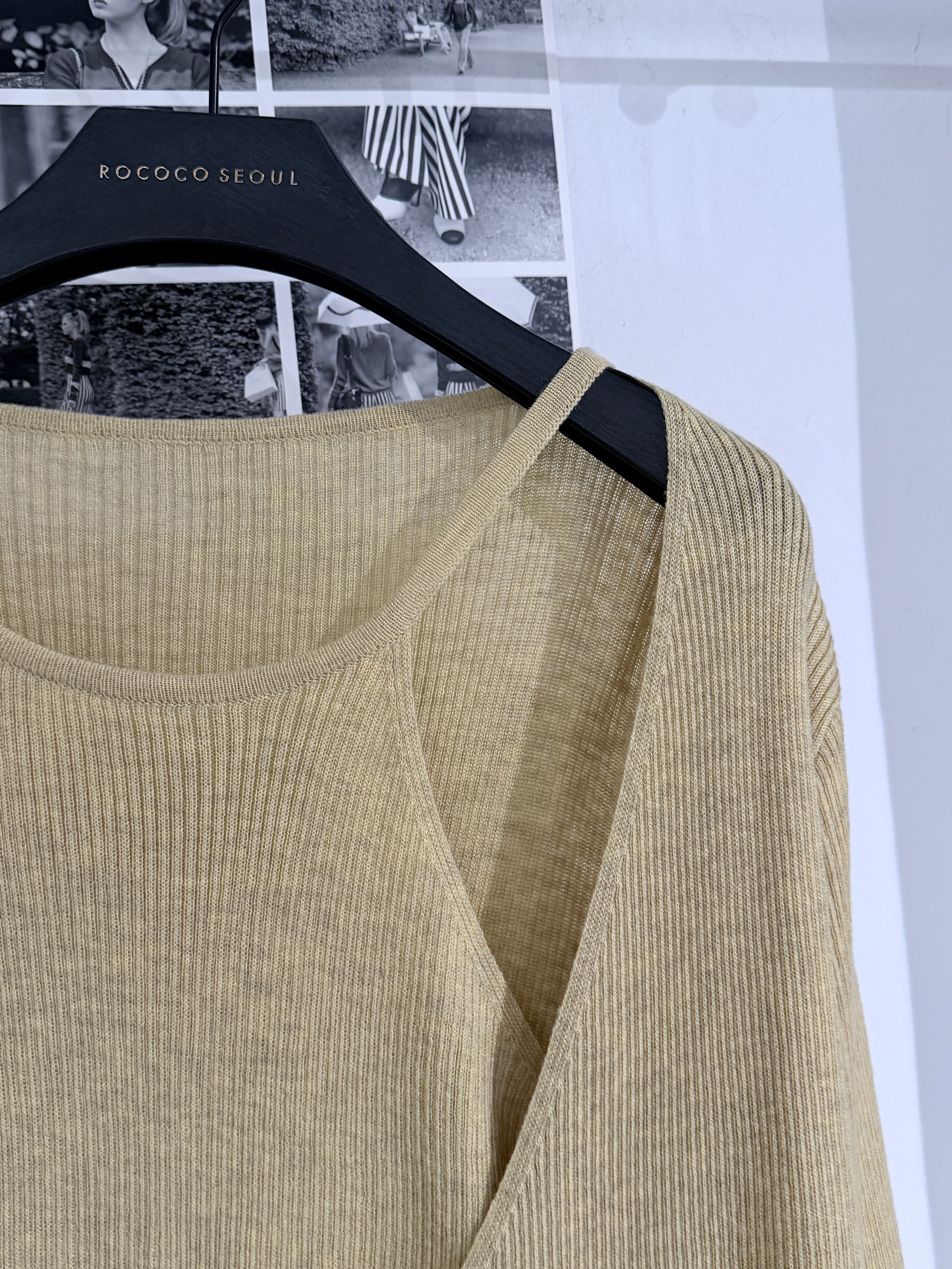 Carrot Olive Knit Top