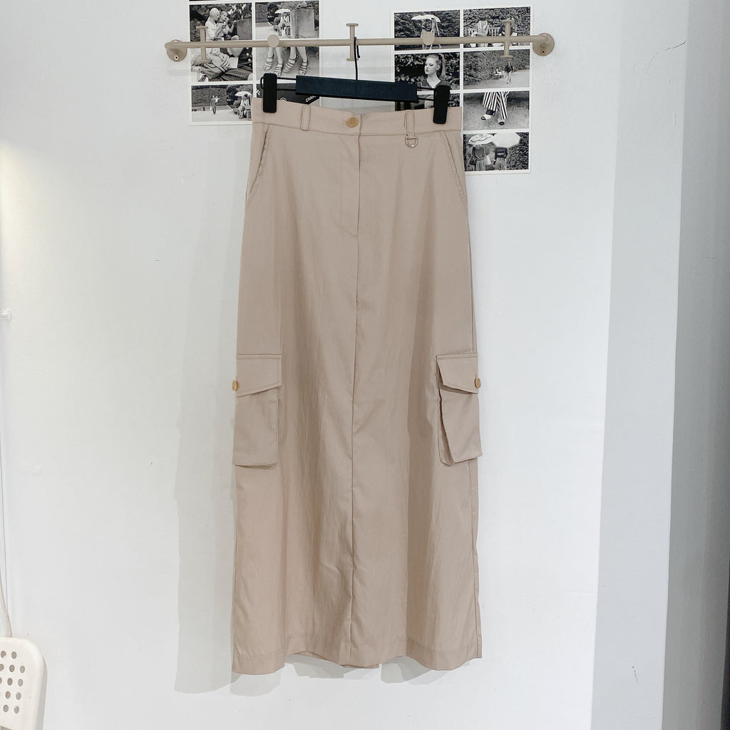Arvo Silket Cargo Long Skirt