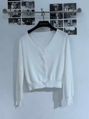 Here Soft Simple Cardigan